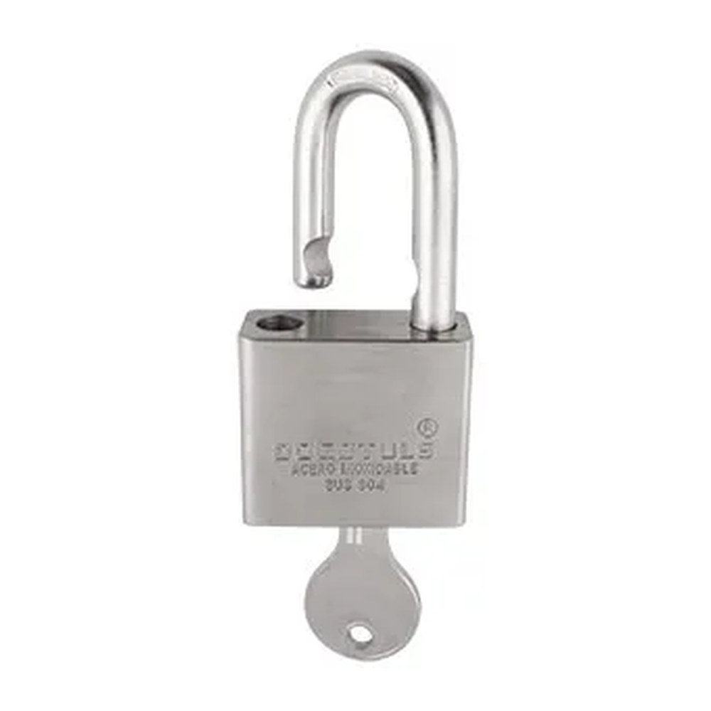 Candado de Acero Inoxidable 50 mm Llave de Puntos - Imagen 3