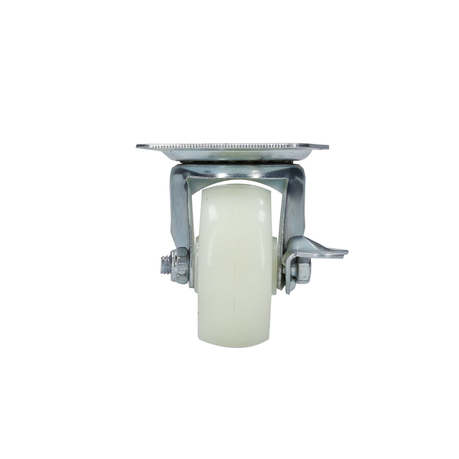 Rodaja de polipropileno blanca giratoria con freno 2-1/2" Surtek - Imagen 2