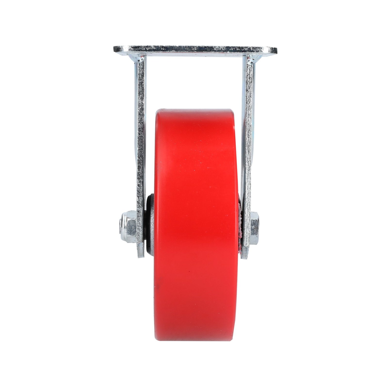 Rodaja de fierro con poliuretano rojo fija 6" Surtek - Imagen 2