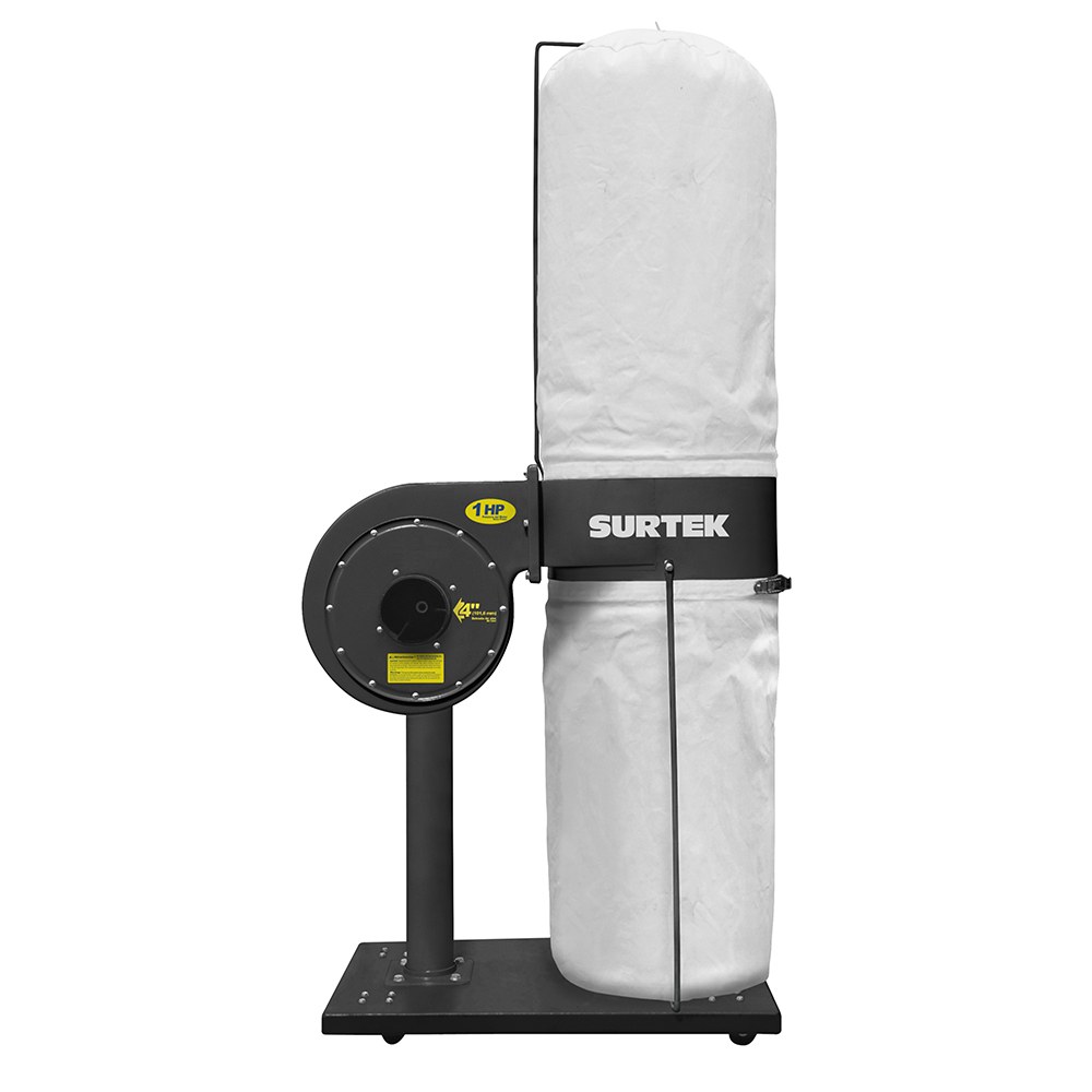 Colector de polvo 1 x 4" 1 HP 120 V, 3400 RPM Surtek