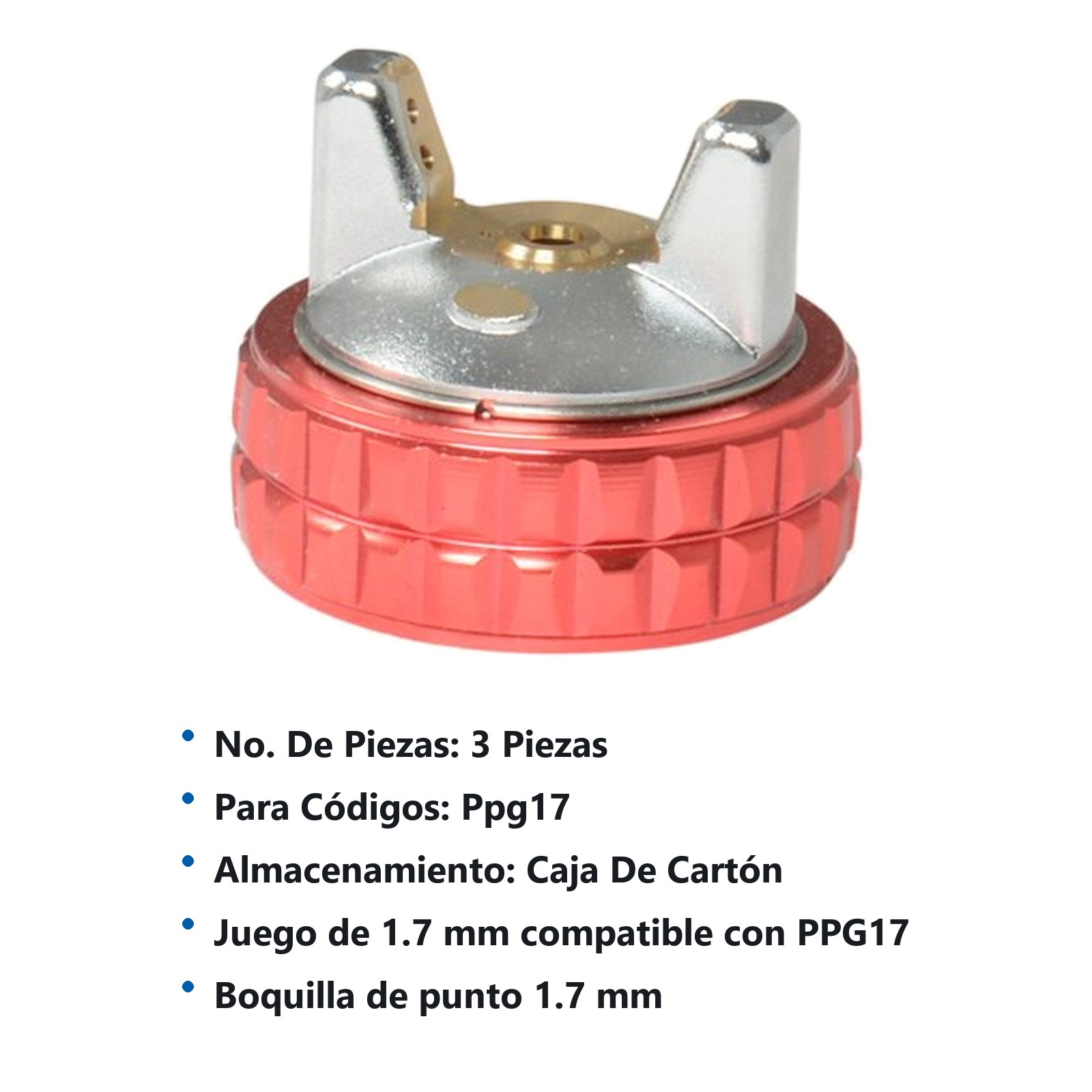 Repuestos de pistola para pintar PPG17, 29 PSI Urrea - Imagen 2