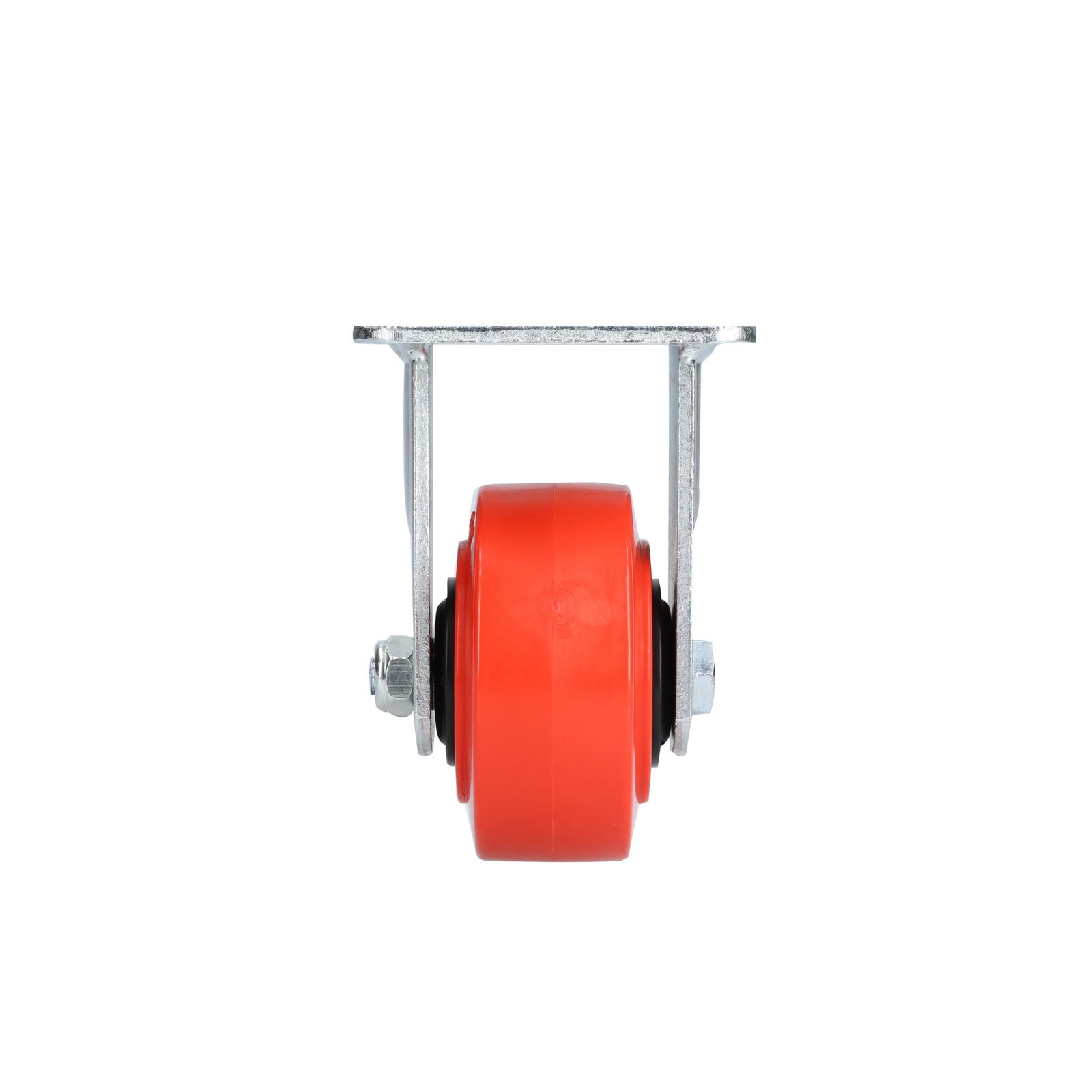 Rodaja de poliuretano rojo fija 4" Surtek - Imagen 3