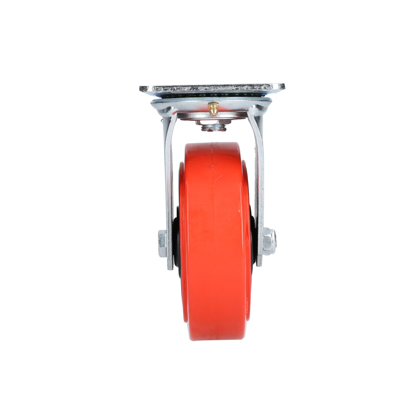 Rodaja de poliuretano rojo giratoria 6" Surtek - Imagen 2