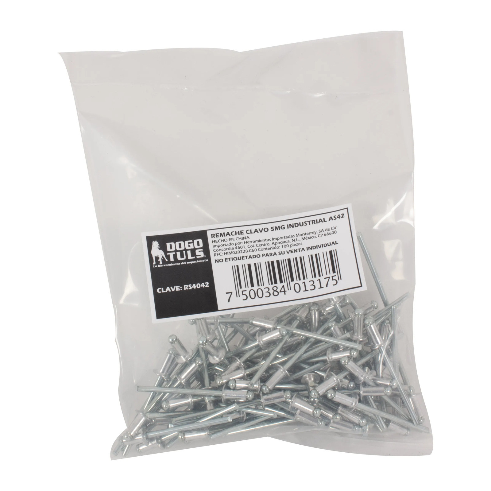 Remache Clavo 5MG AS42 (1/8" x 1/8") - Imagen 3