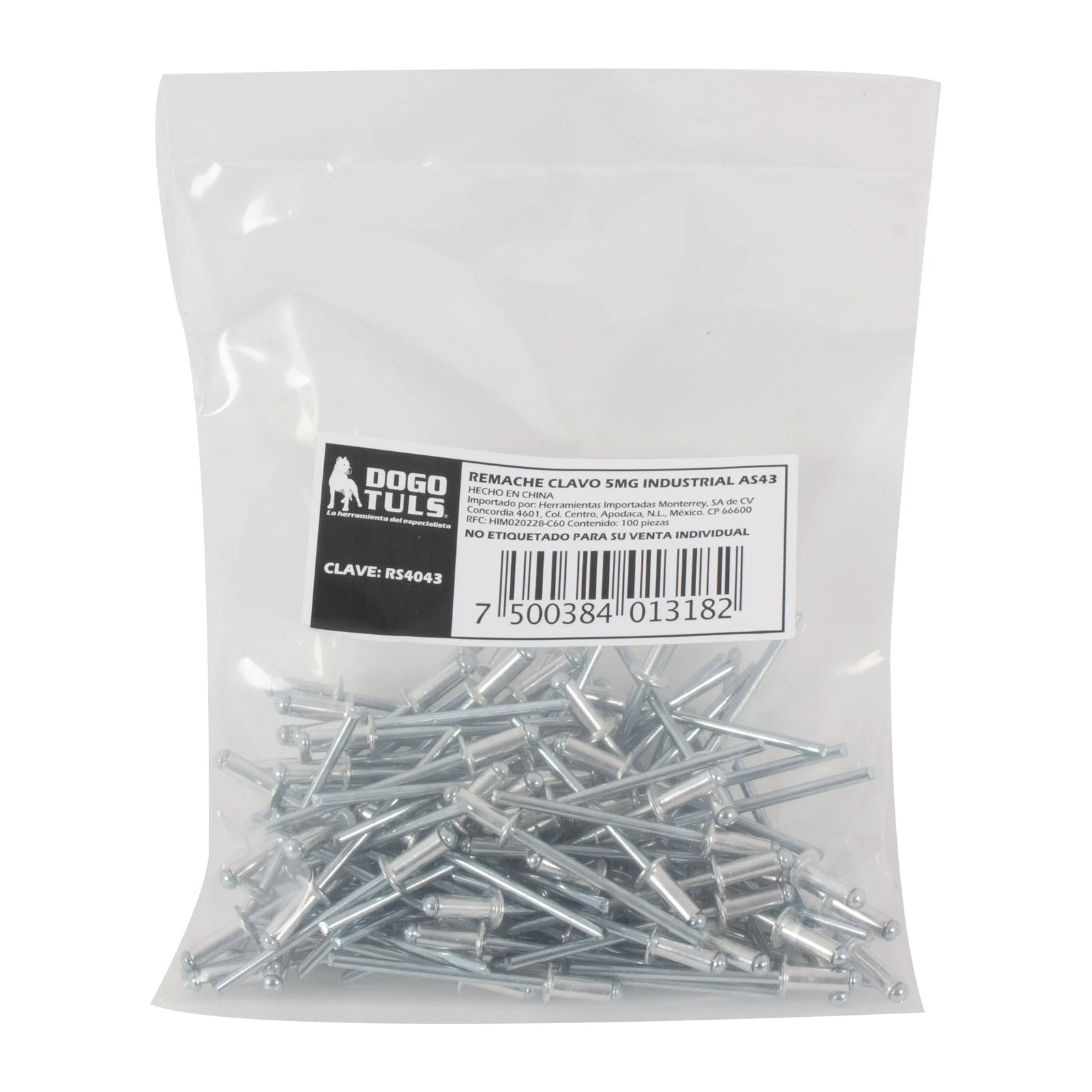 Remache Clavo 5MG AS43 (1/8" x 3/16") - Imagen 3