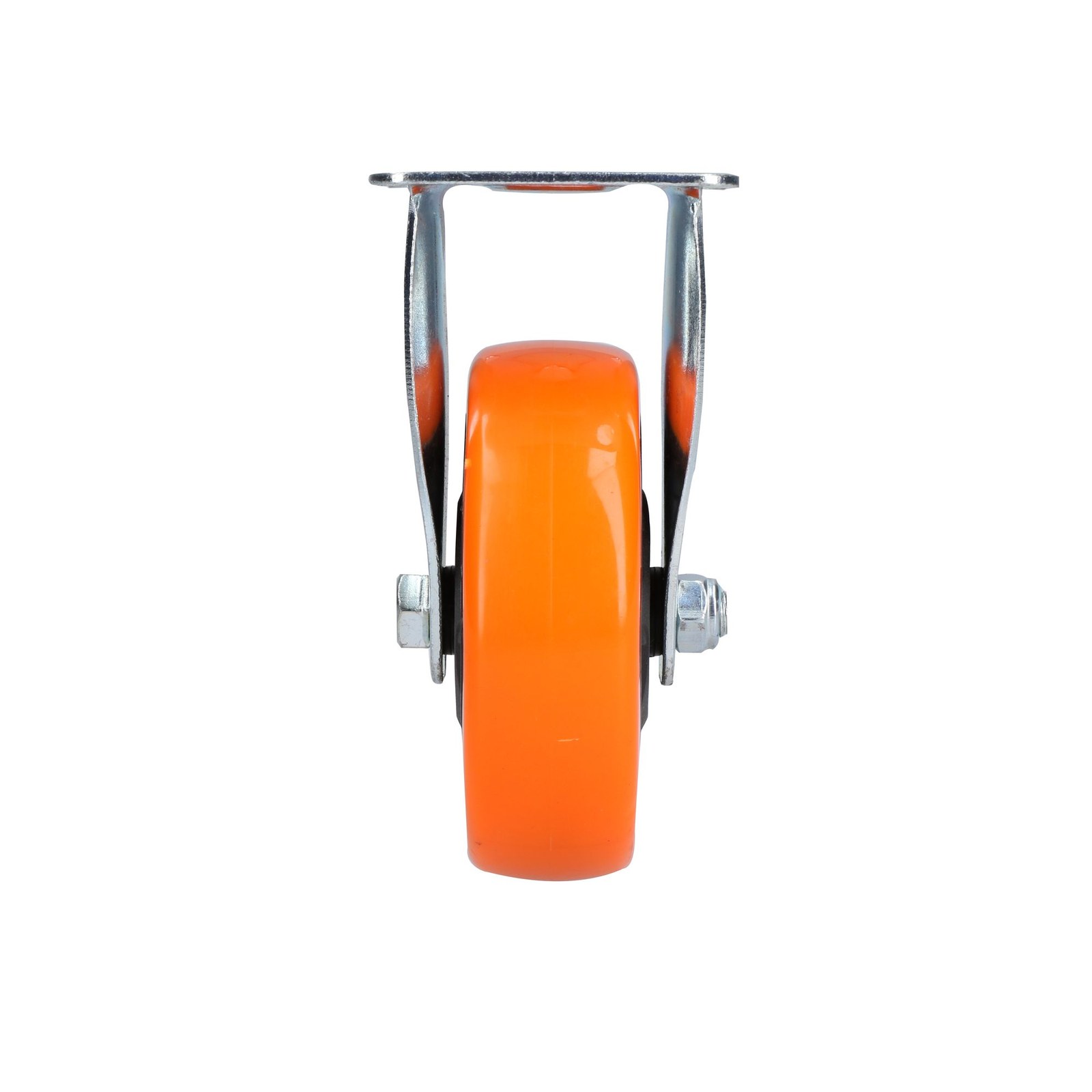Rodaja de PVC naranja fija 4" Surtek - Imagen 2