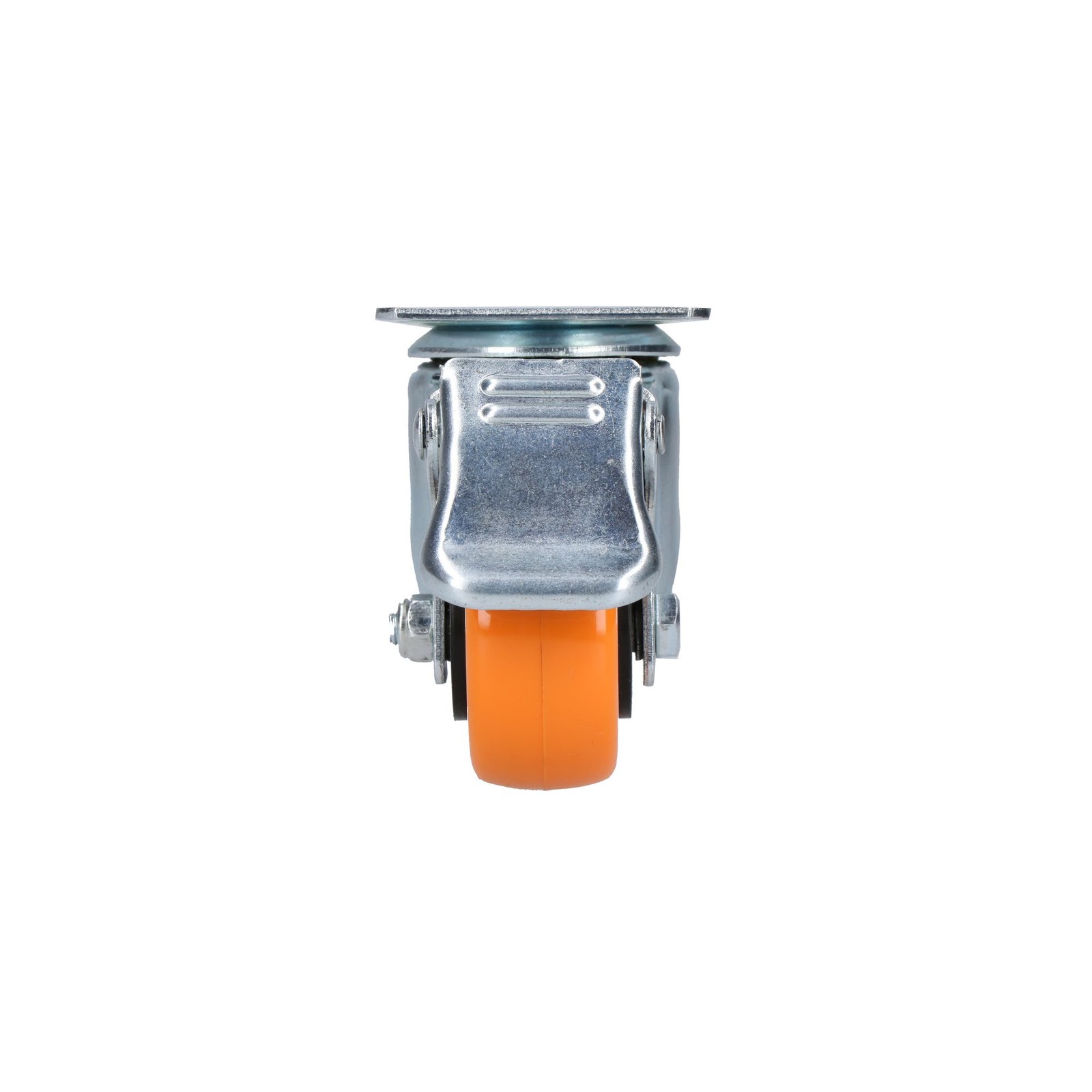 Rodaja de PVC naranja giratoria con freno 2" Surtek - Imagen 2
