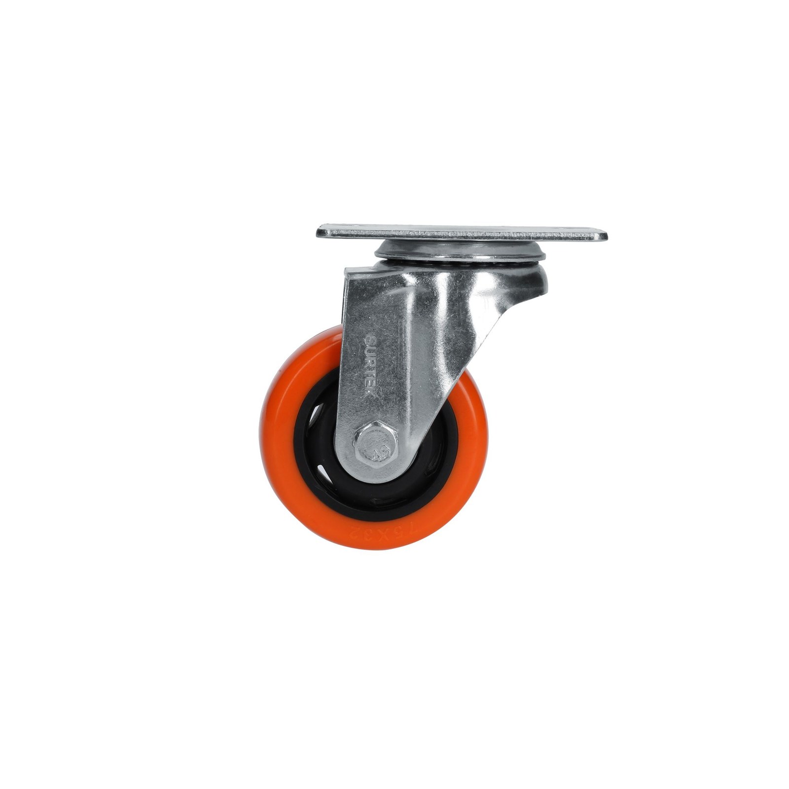 Rodaja de PVC naranja giratoria 3" Surtek - Imagen 3