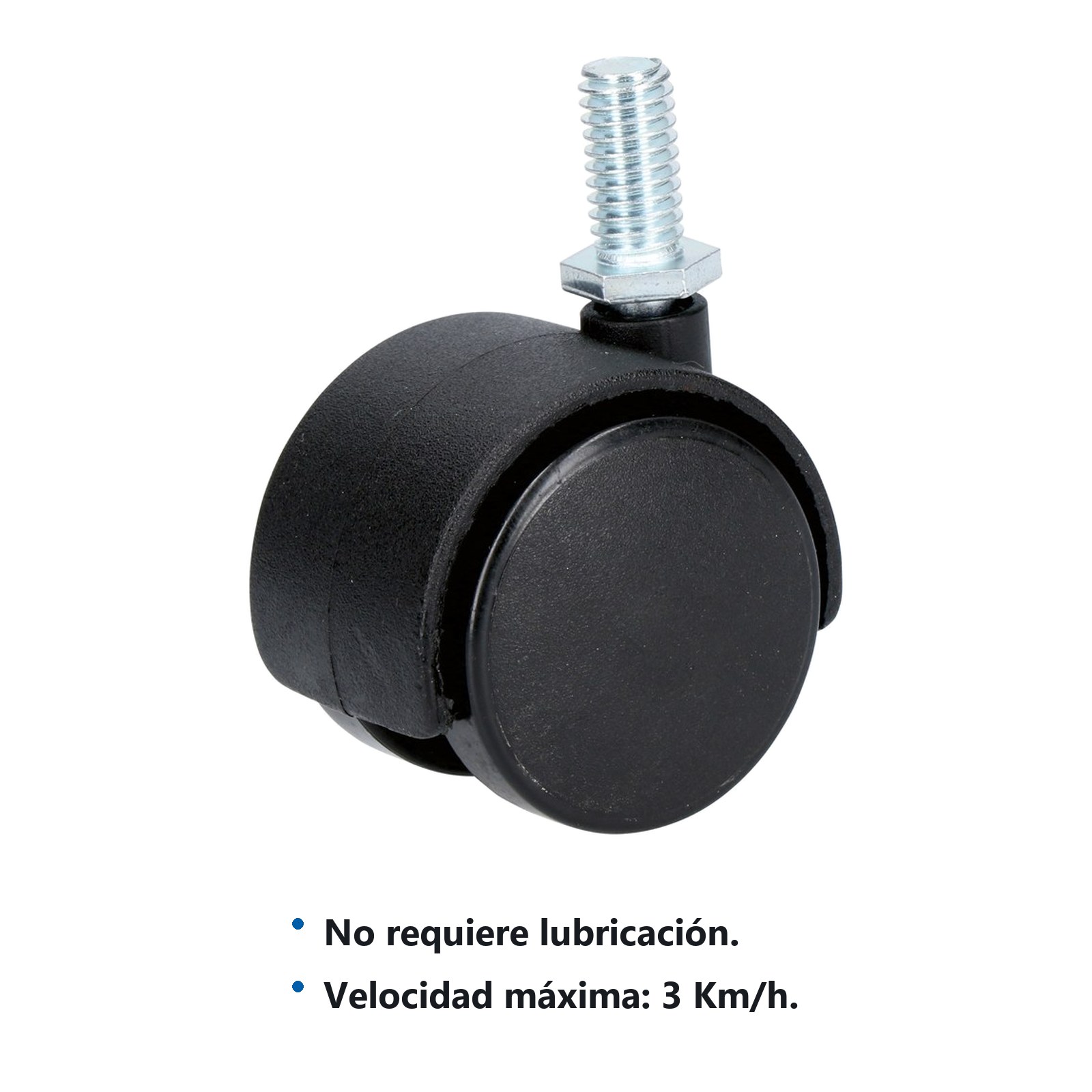 Rodaja tipo yoyo de espiga con rosca 50 mm Surtek - Imagen 2