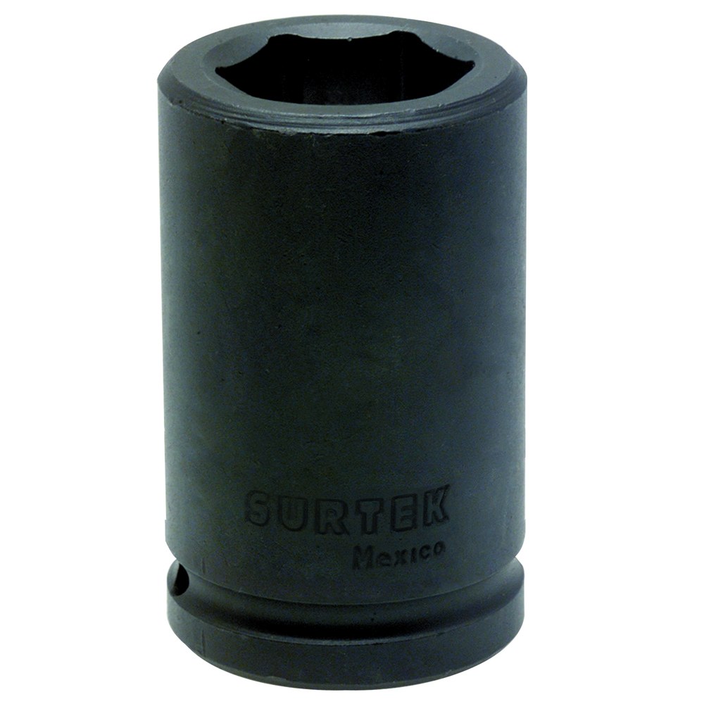 Dado de impacto largo cuadro de 3/4", 6 puntas, en pulgadas, 1-1/8" Surtek