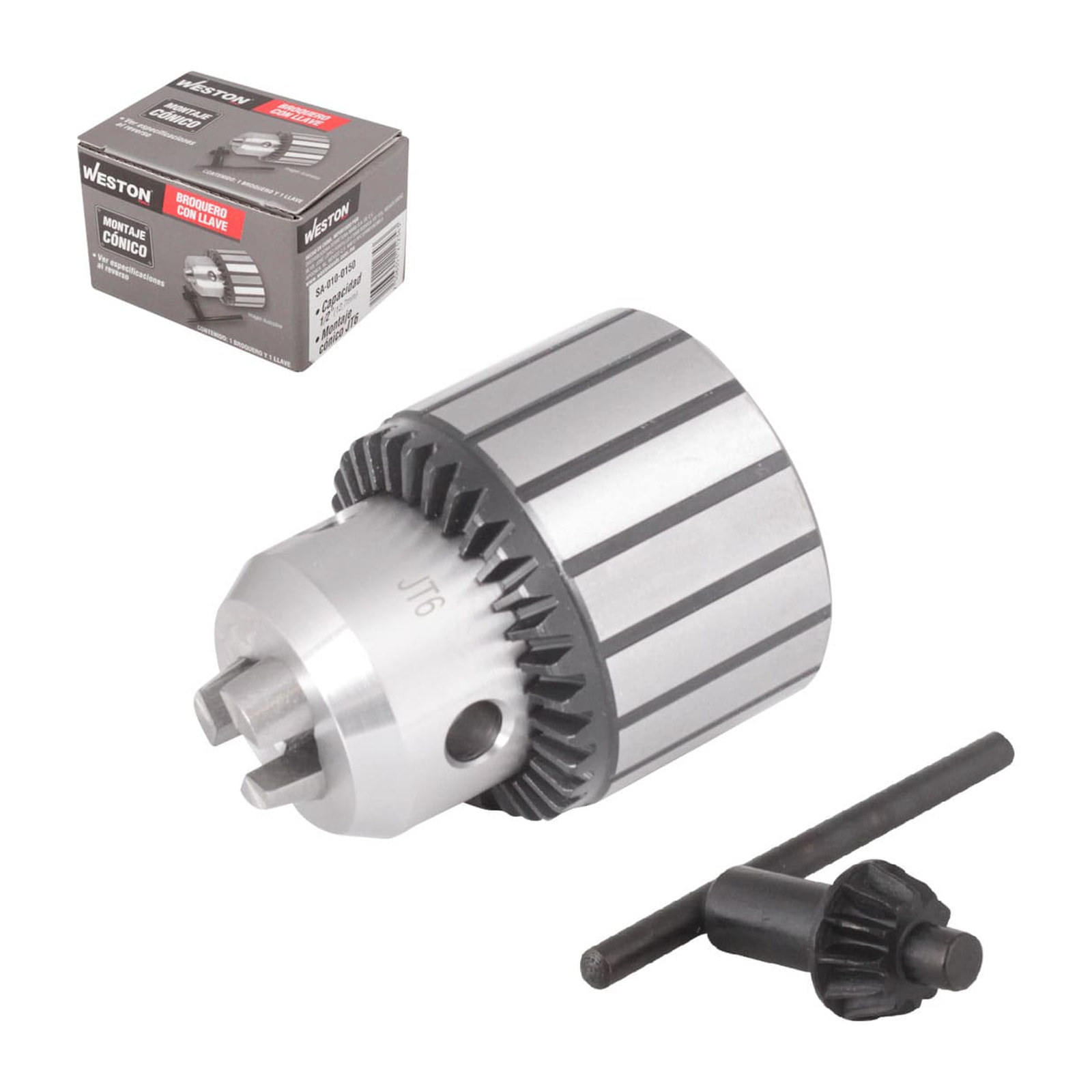 Chuck Broquero con Llave 1/2" Montaje JT33 WESTON