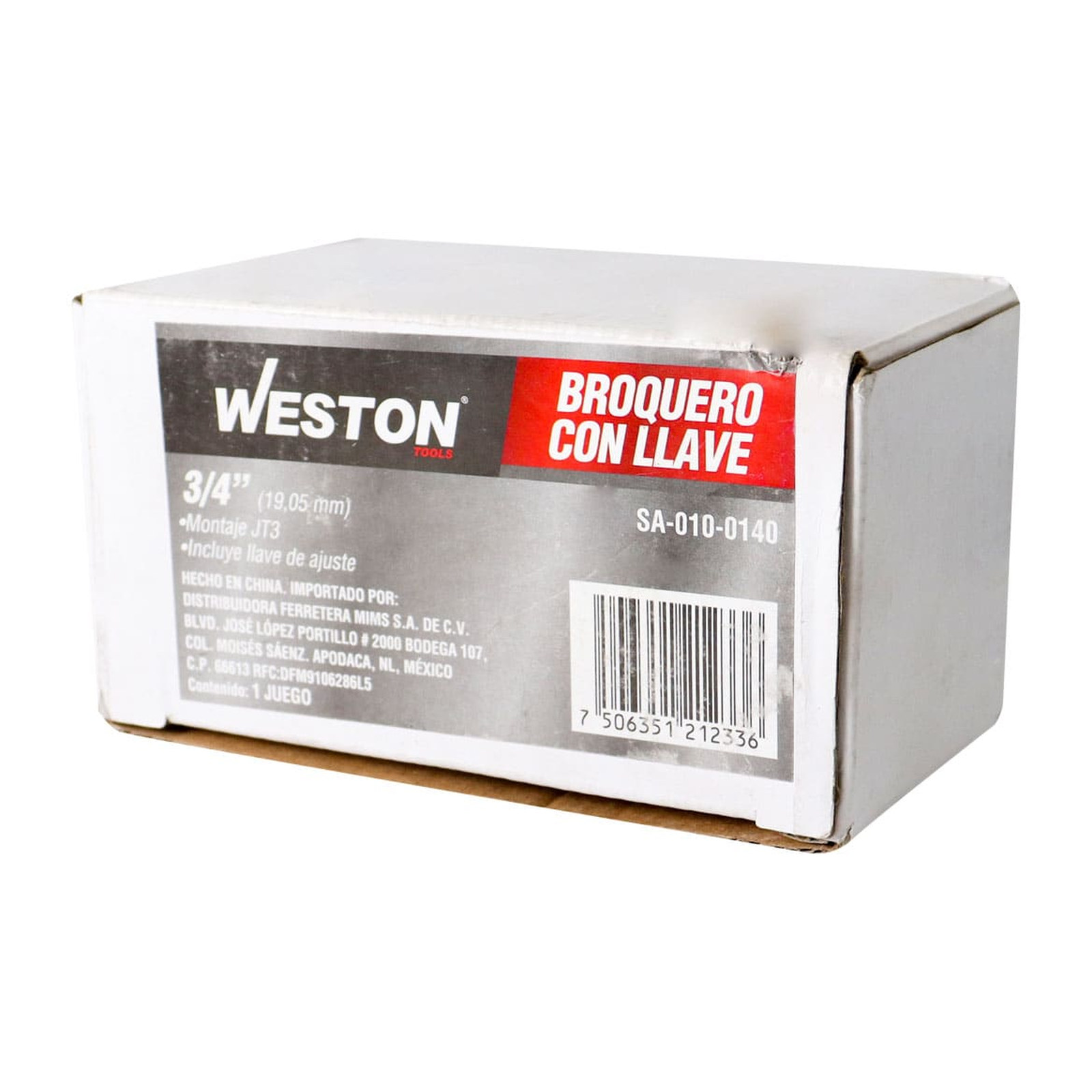 BROQUERO CON LLAVE 3/4" MONTAJE JT3 - Imagen 4