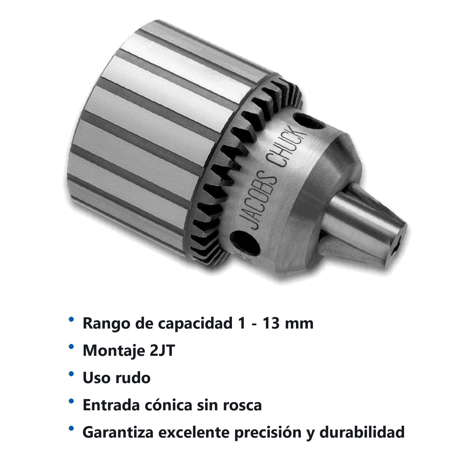 BROQ.JACOBS C/LLAVE 1/2" JT2 34-02 C/K3 - Imagen 2