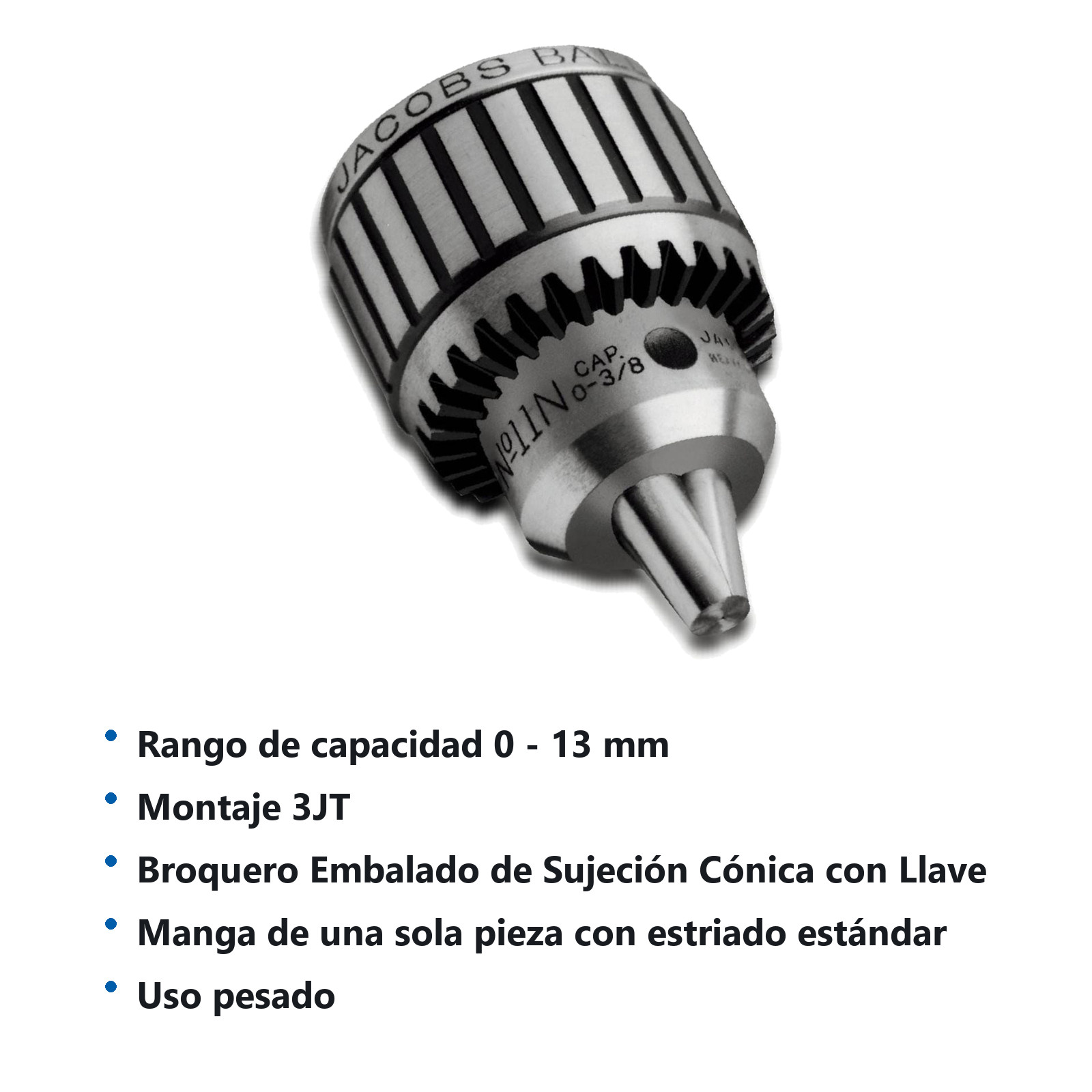 BROQ.JACOBS C/LLAVE 0-1/2" 14N C/K3 - Imagen 2