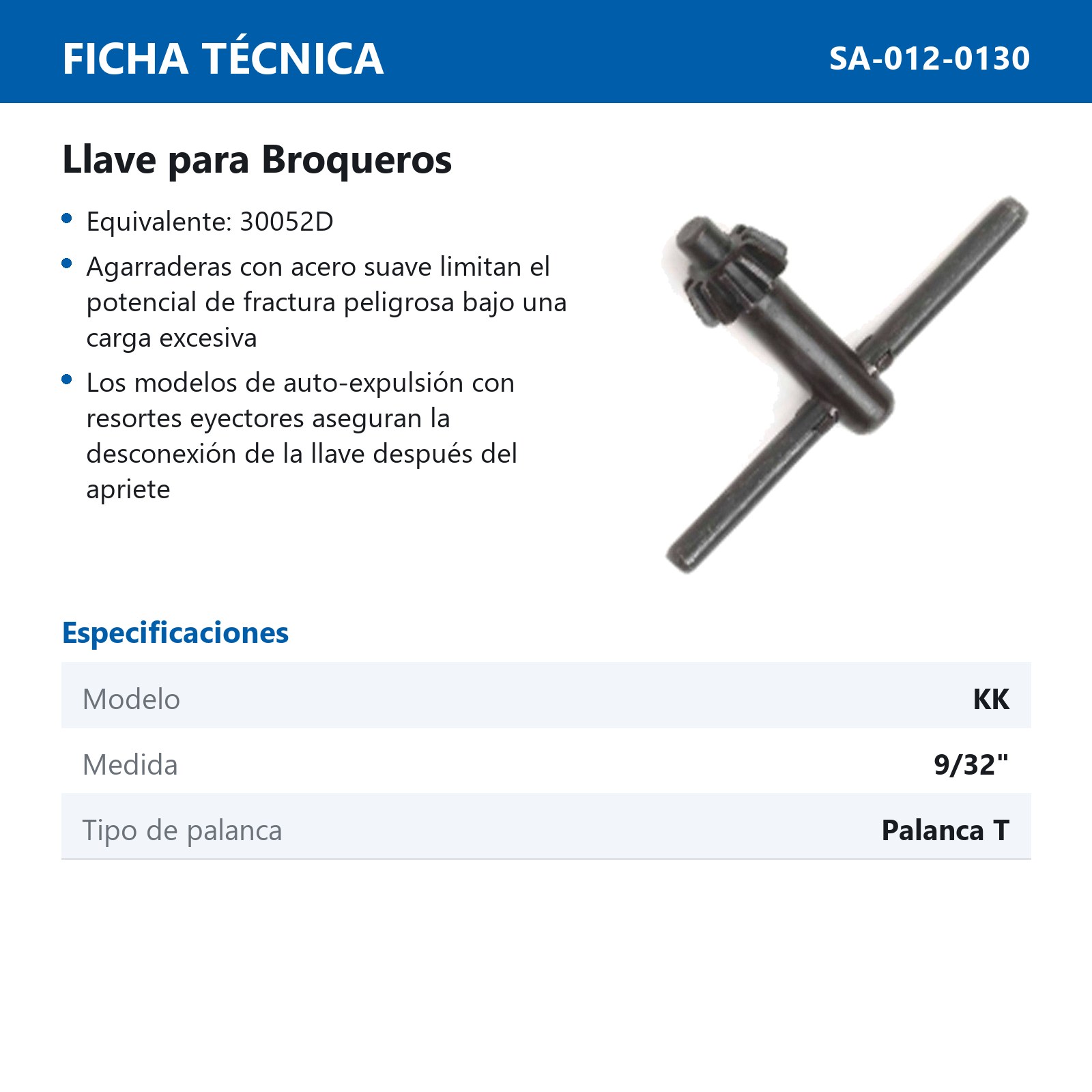 LLAVE JACOBS KK - Imagen 2