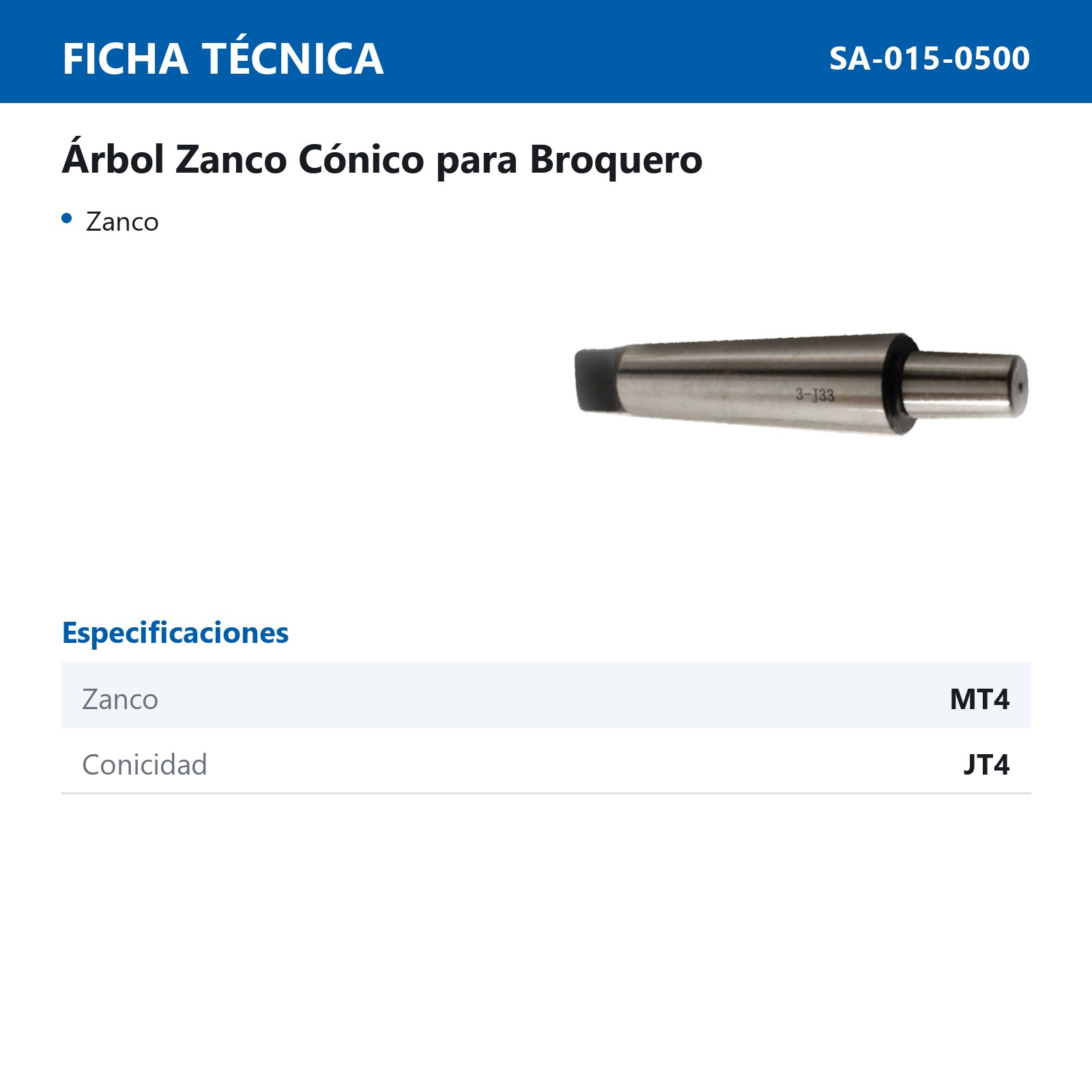 ARBOL PARA BROQUERO MT4 JT4 - Imagen 2
