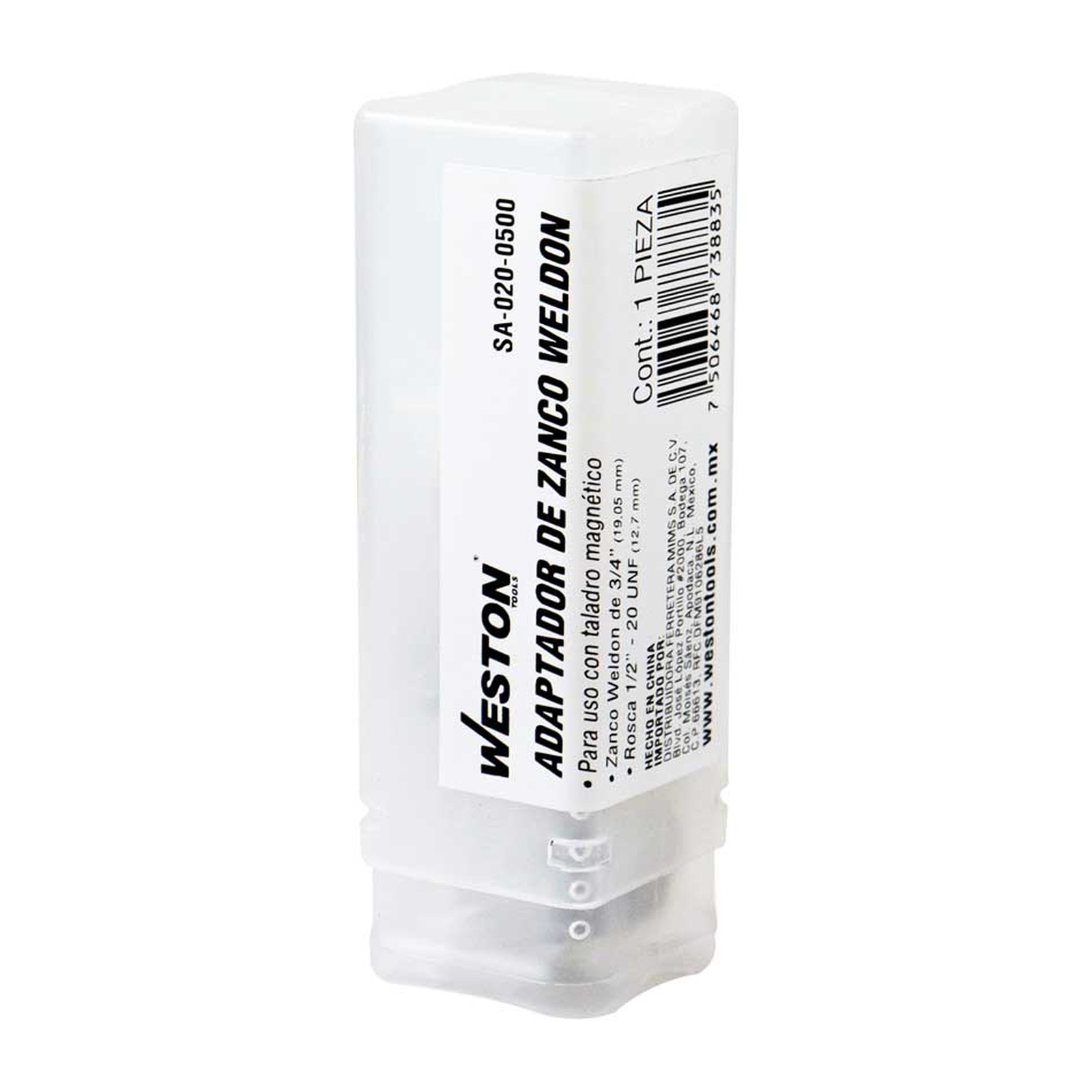 ADAPTADOR DE ZANCO WELDON 3/4" A 1/2"-20UNF - Imagen 4