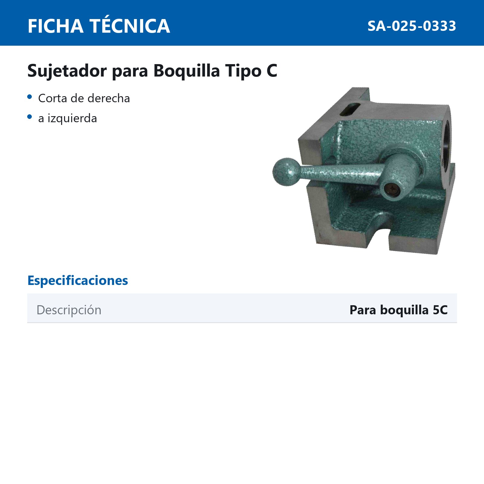 SUJETADOR P/BOQUILLA 5C - Imagen 2