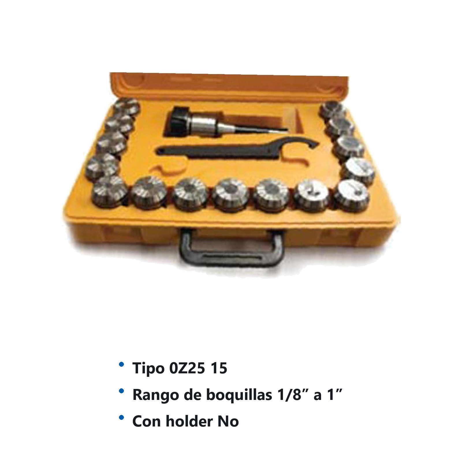 BOQUILLAS 0Z25 SIN HOLDER 1/8-1" (JGO 15PZAS) - Imagen 2