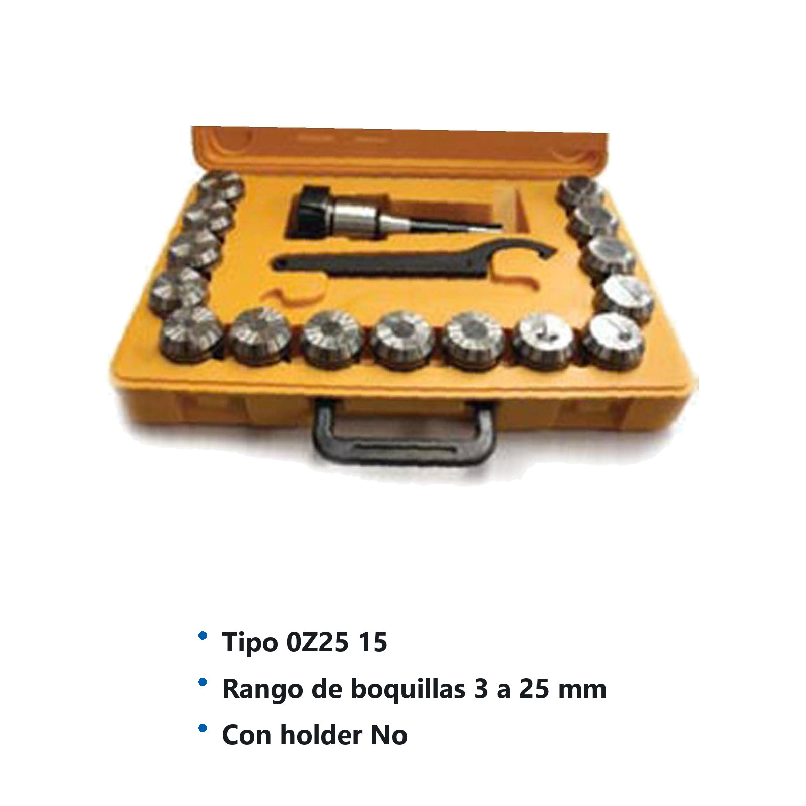 BOQUILLAS 0Z25 SIN HOLDER 3-25MM (JGO 15PZAS) - Imagen 2