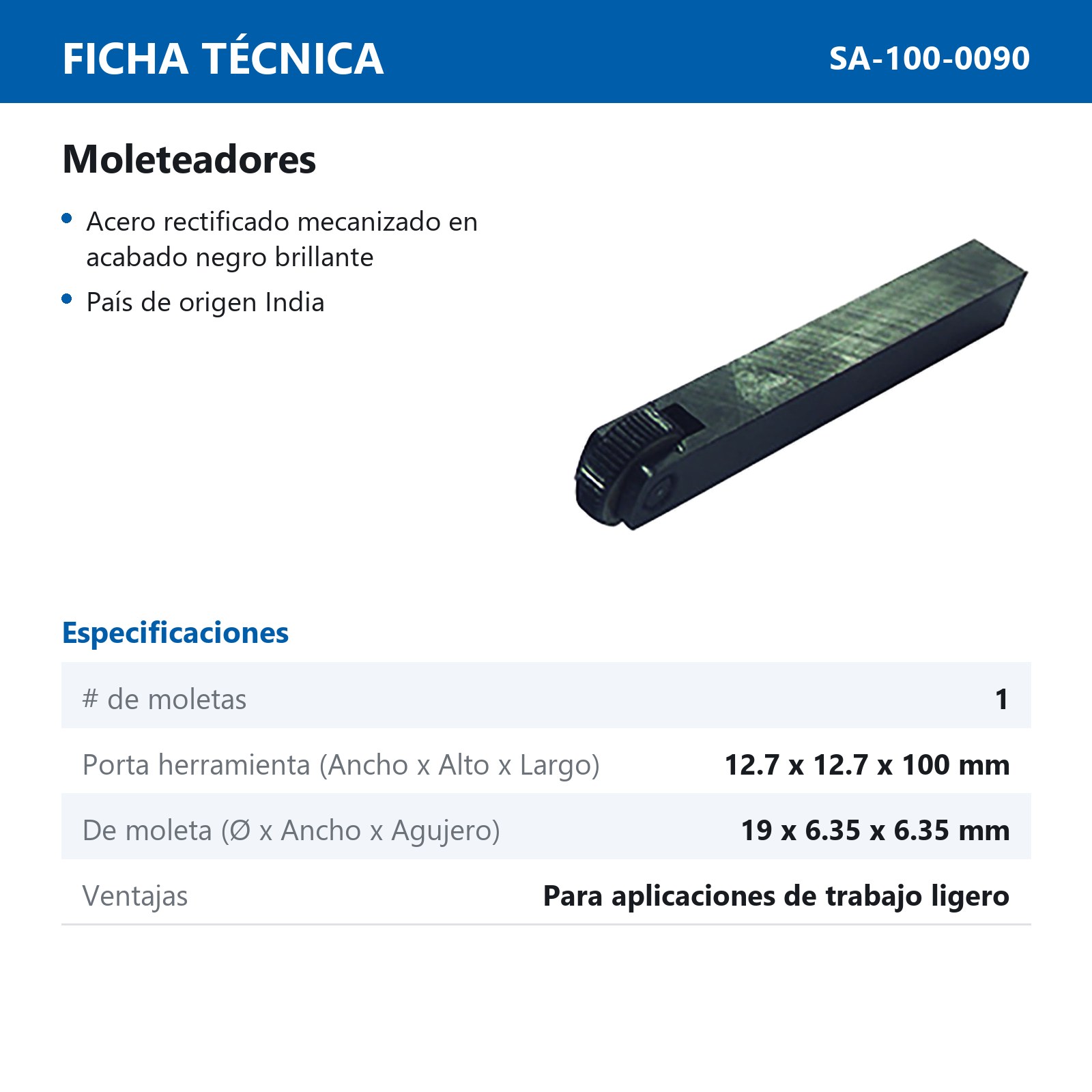 MOLETEADOR 1 RUEDA - Imagen 2