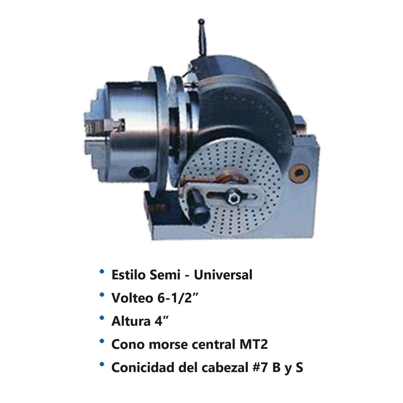 CABEZAL DIVISOR C/CHUCK BS0 F12100                C/CHUCK DE 4" - Imagen 2