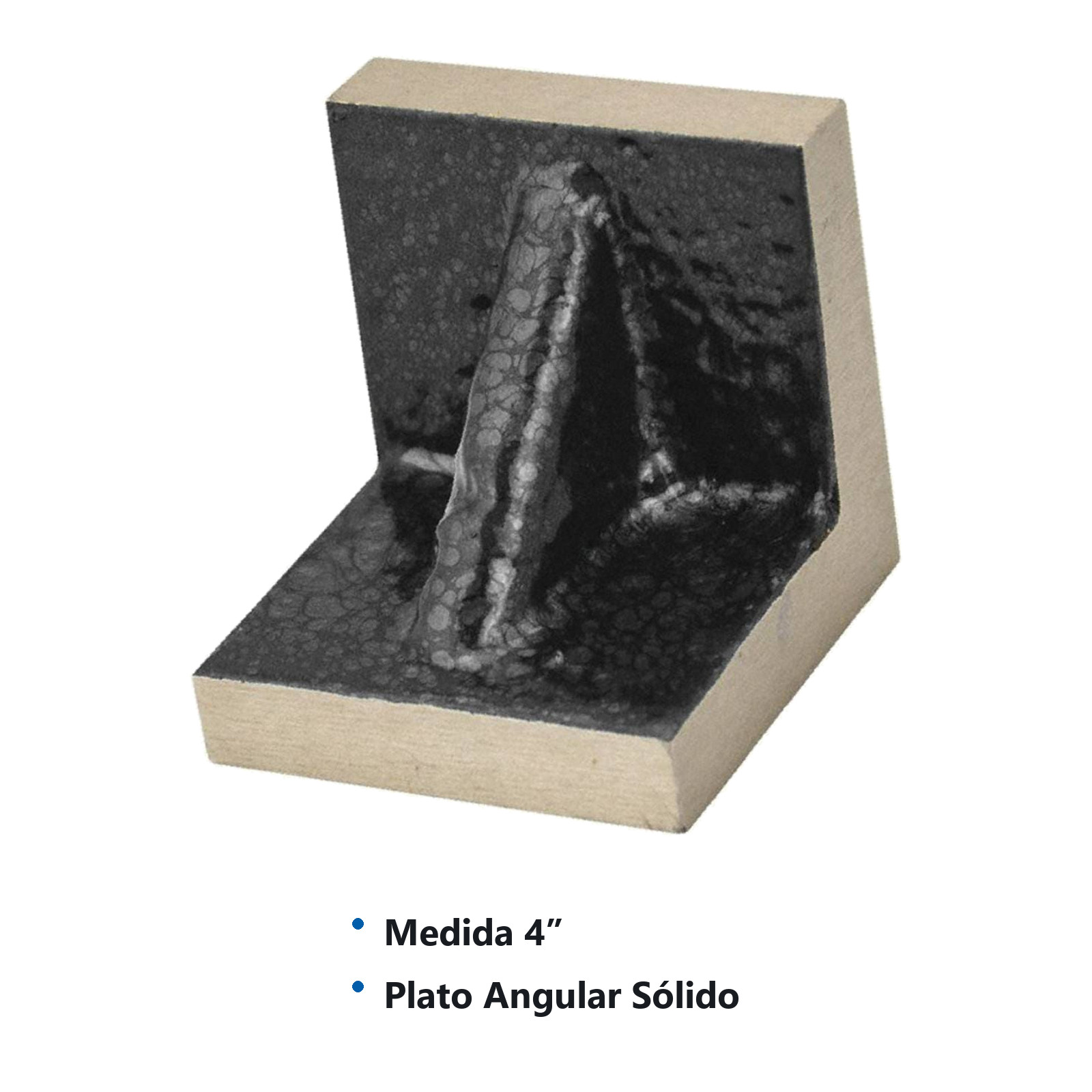 PLATO ANGULAR SOLIDO 4" - Imagen 2