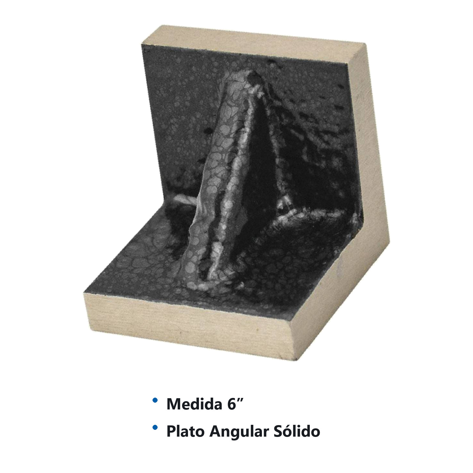 PLATO ANGULAR SOLIDO 6" - Imagen 2