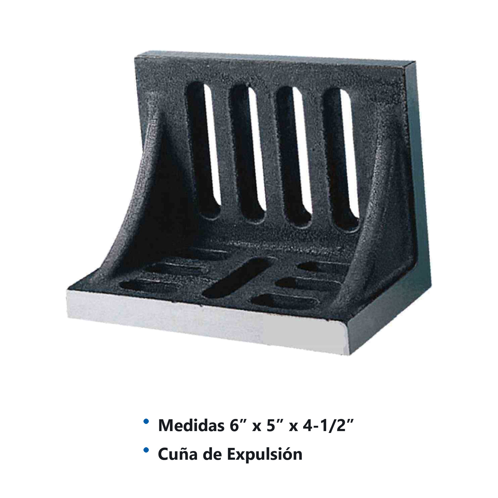 PLATO ANGULAR C/RANURAS 4-1/2" X 3-1/2" X 3" - Imagen 2