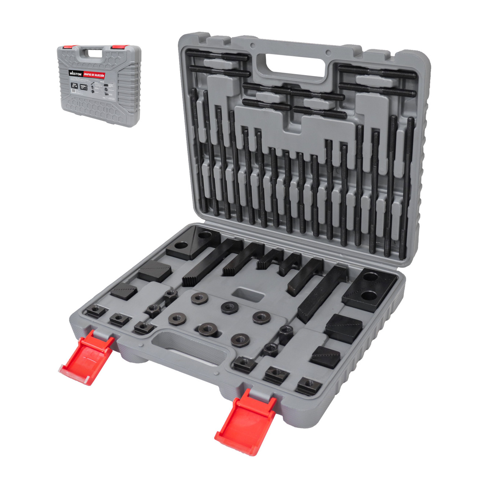 Juego de Grapas 1/2"-13 Cabeza 5/8" 58 Piezas WESTON
