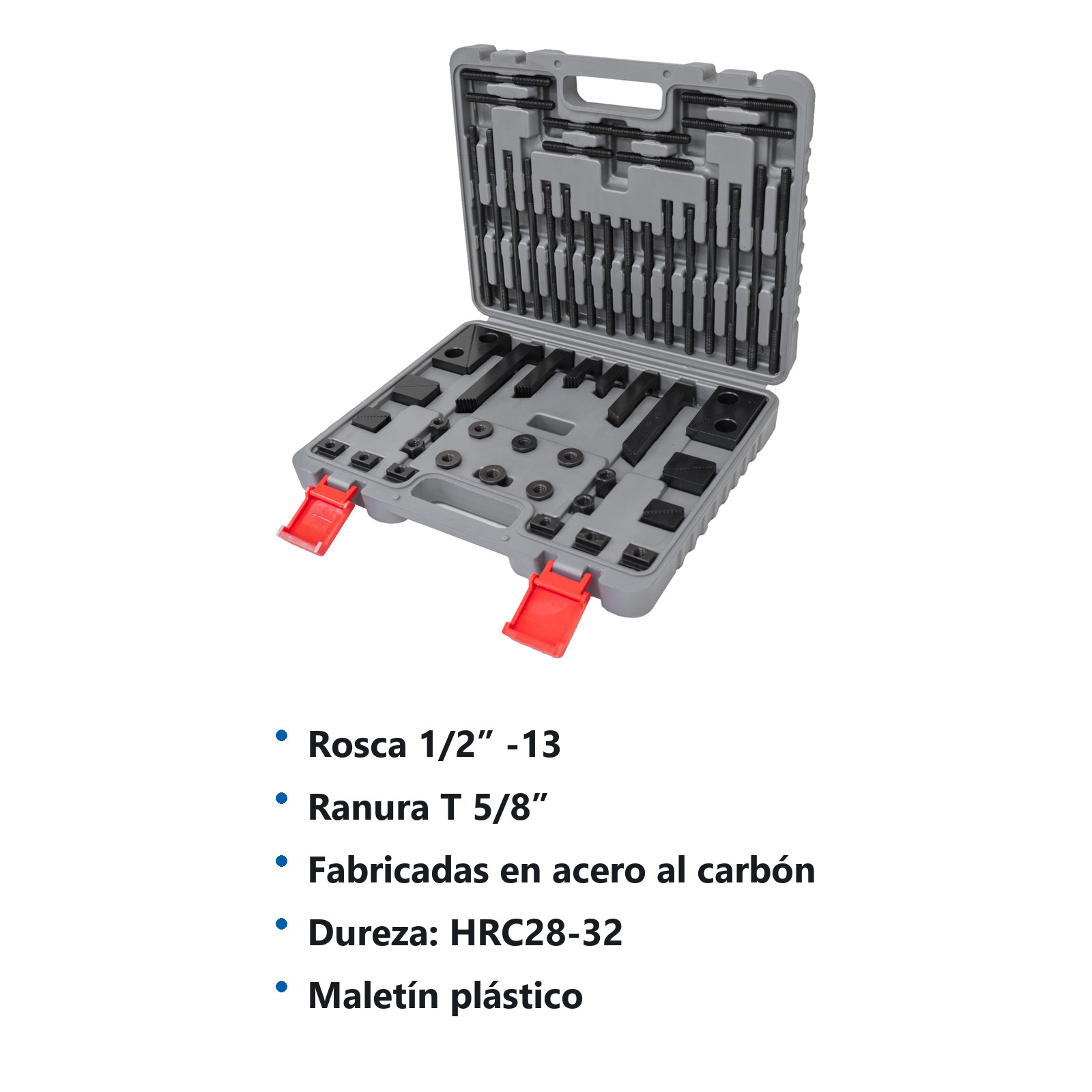 JUEGO GRAPAS 1/2"-13 CABEZA 5/8" 58PZ - Imagen 2