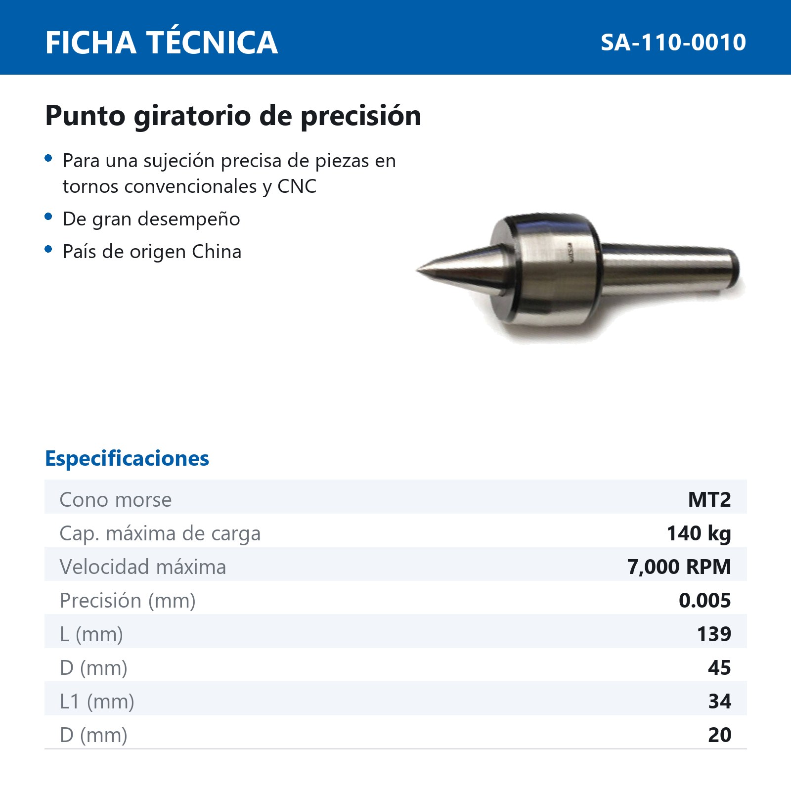 PUNTO GIRATORIO MT2 DE PRECISION - Imagen 2