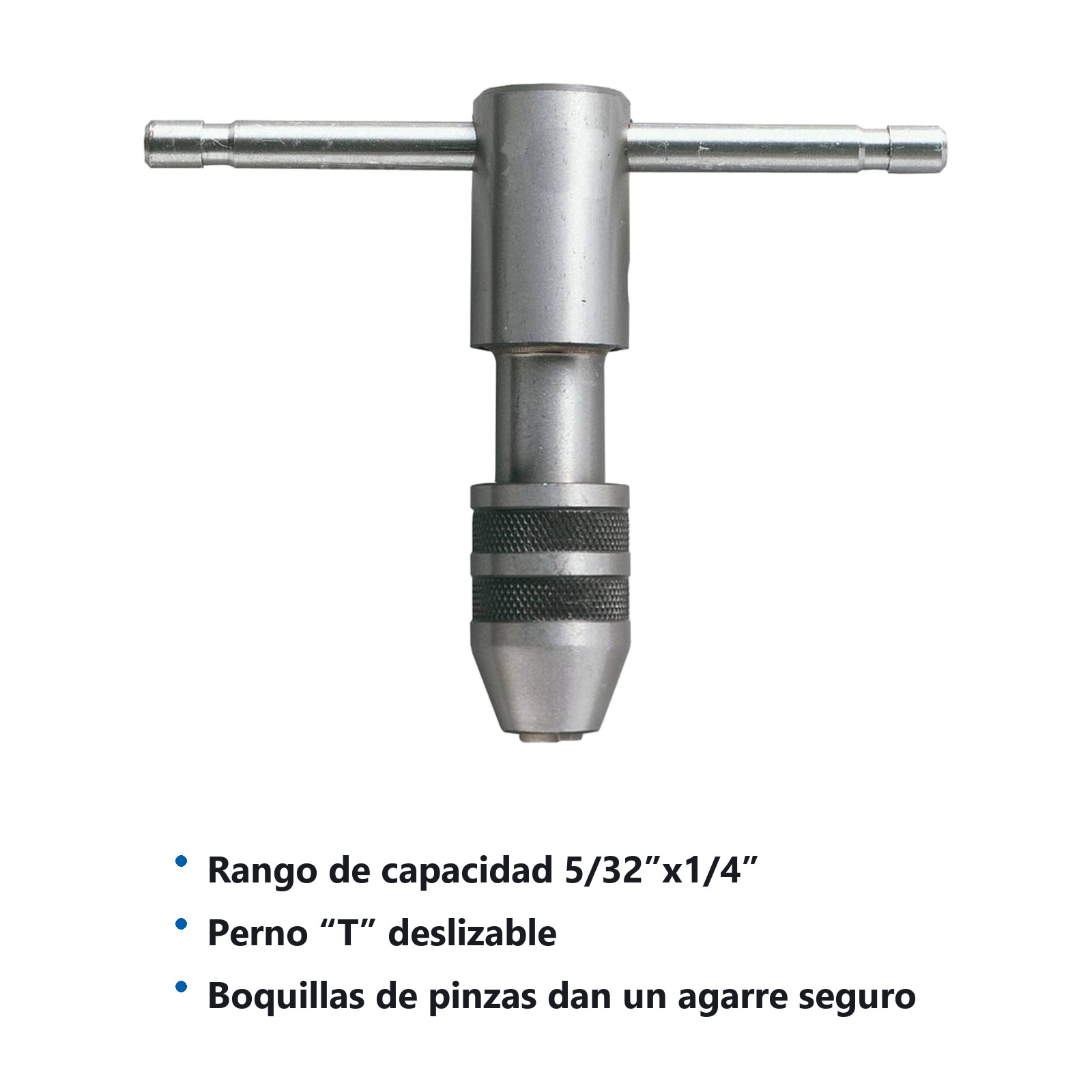 MANERAL P/MACHUELO 5/32" - 1/4" TIPO T (3,96MM - 6,35MM) - Imagen 2
