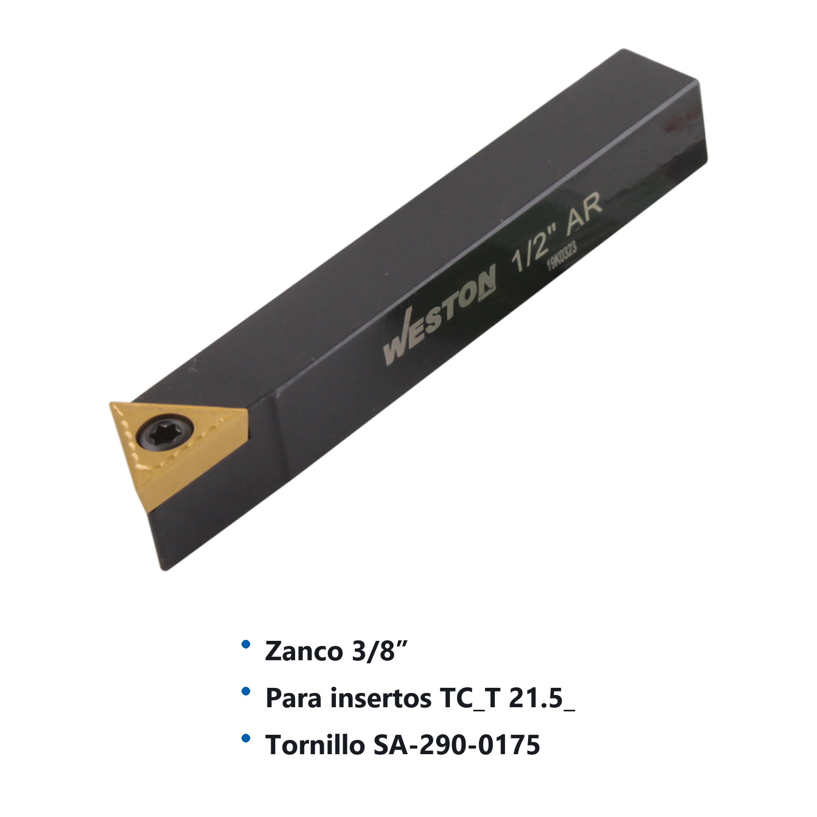 PORTAINSERTO AR-6 3/8" C/TCMT21.51 - Imagen 2