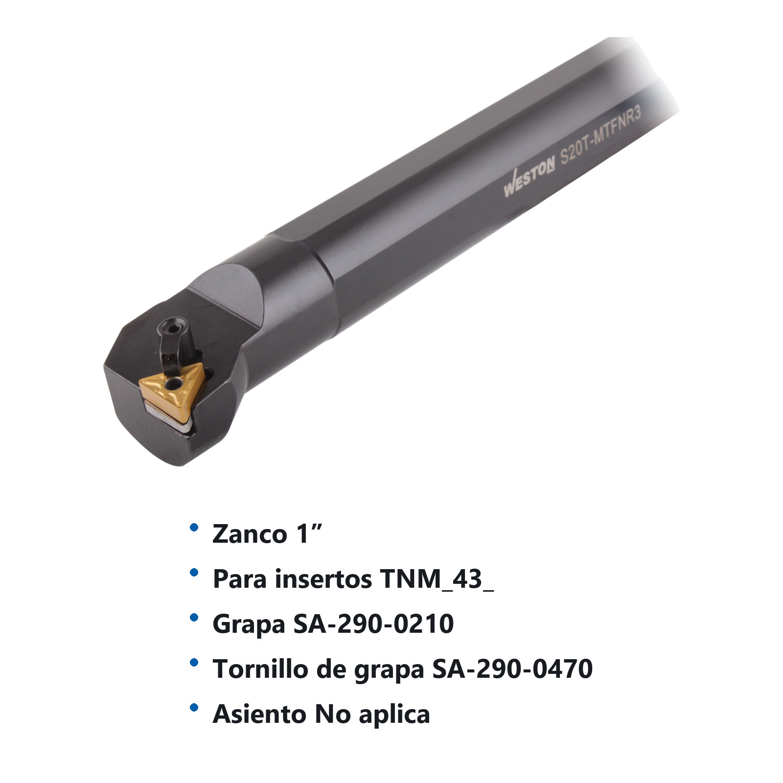 BARRA INTERIOR MTFNR4 S16T 1" C/TNMG432 - Imagen 2