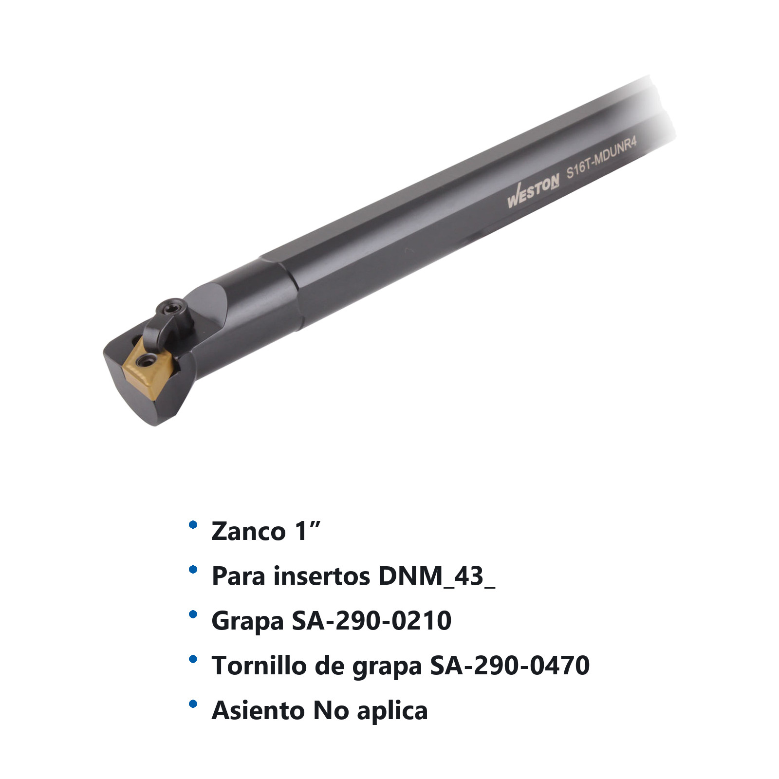 BARRA INTERIOR MDUNR4 S16T 1" C/DNMG432 - Imagen 2