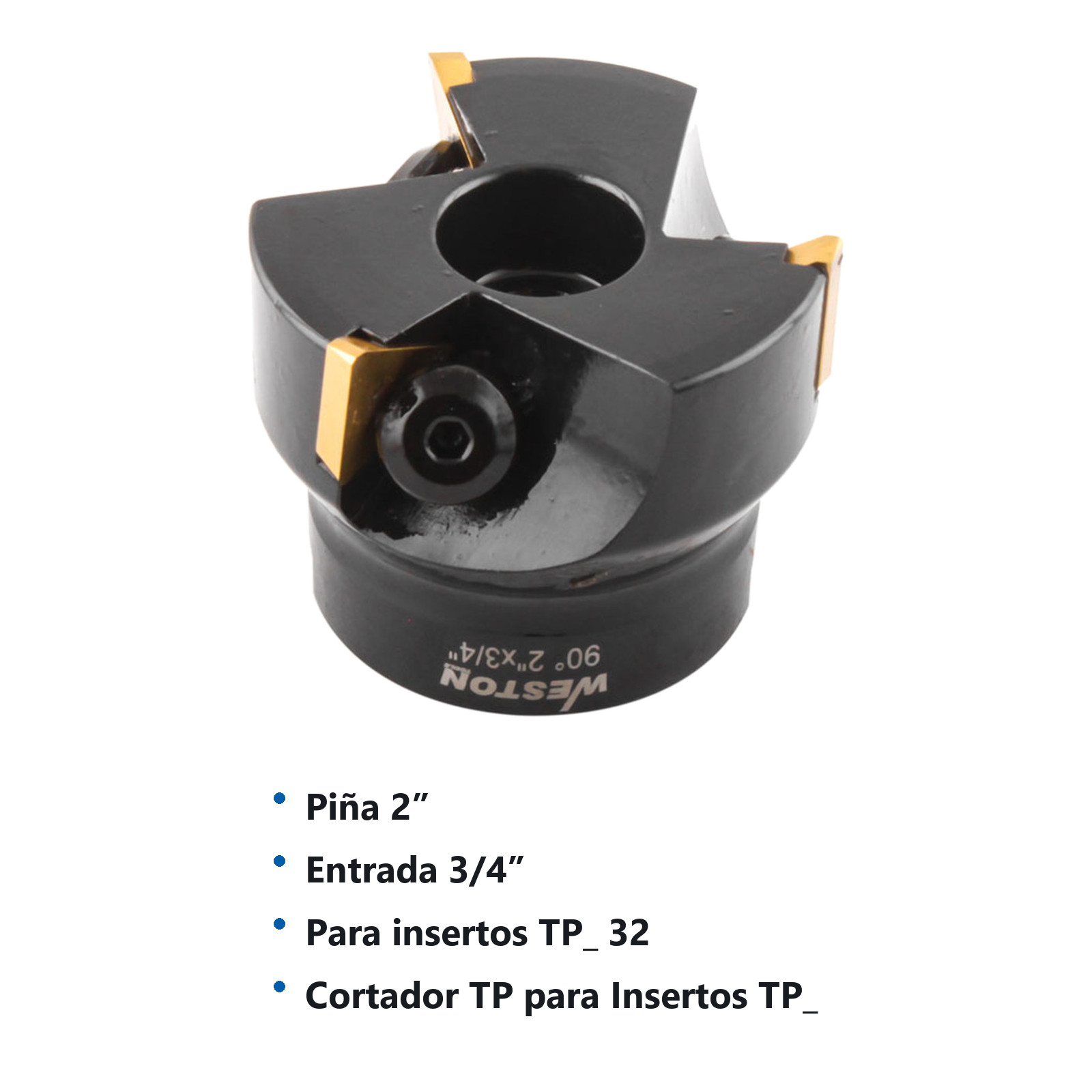 CORTADOR TP ENTRADA 3/4" PIÑA 2" 90° P/TPCN32PDTR - Imagen 2