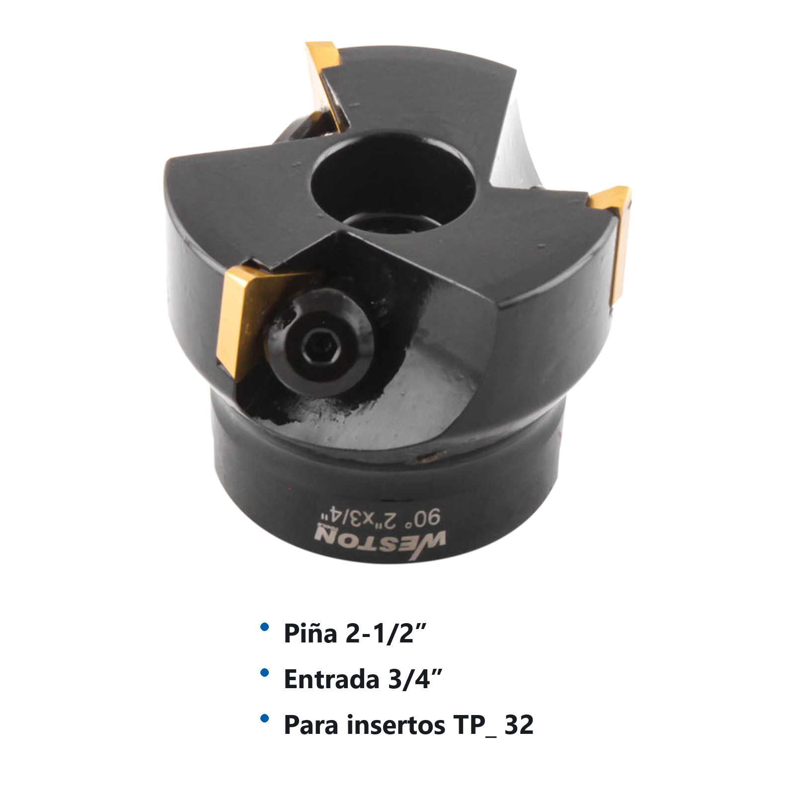 CORTADOR TP ENTRADA 3/4" PIÑA 2-1/2" 90° P/TPCN32PDTR - Imagen 2