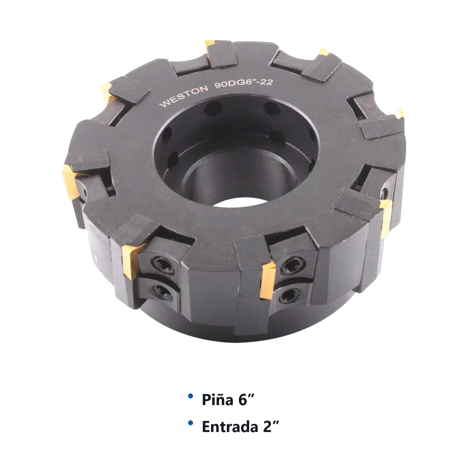 CORTADOR TP ENTRADA 2" PIÑA 6" 90° P/TPCN2204PDTR - Imagen 2