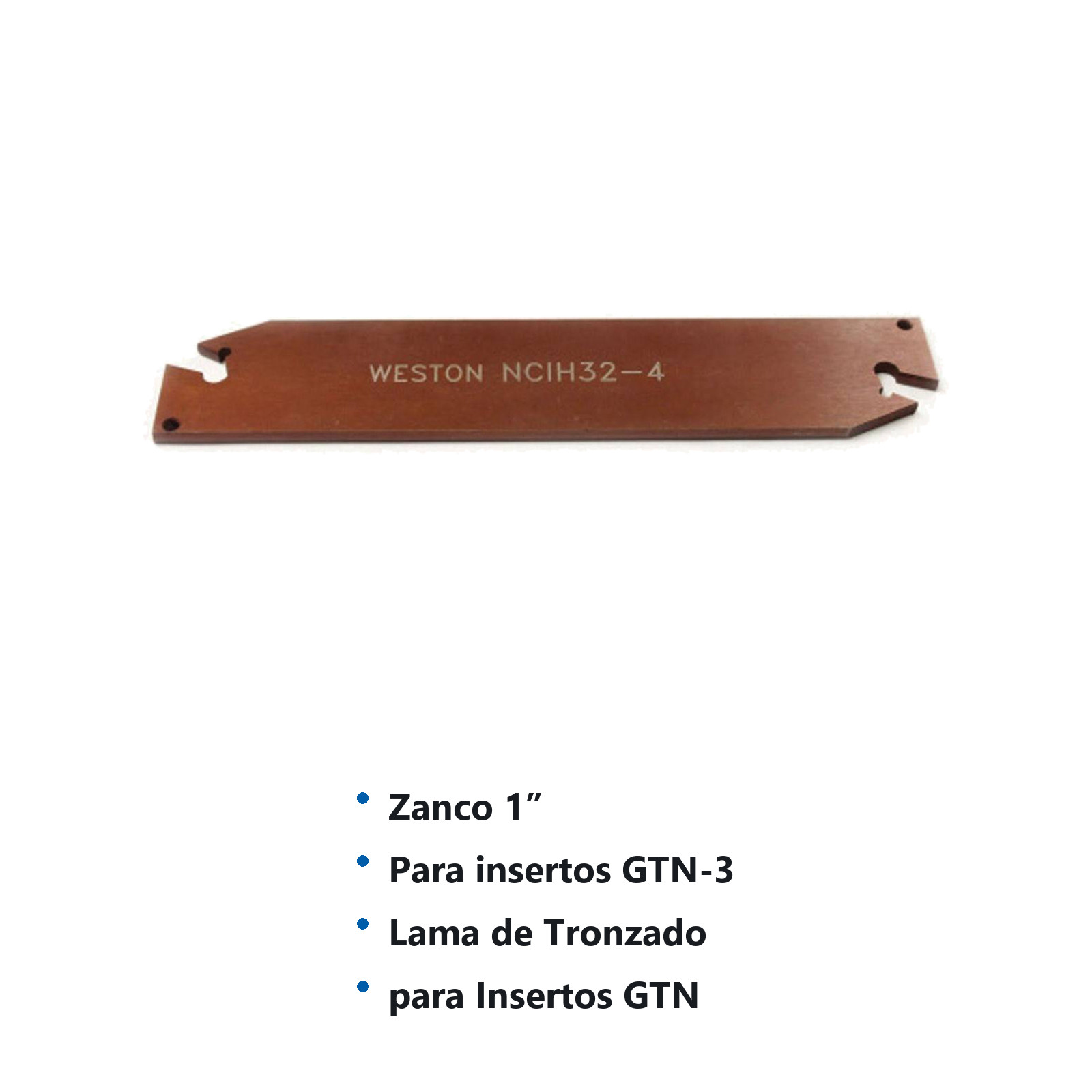 LAMA P/TRONZADO NCIH26-3 1" P/GTN-3 (SIN INSERTO) - Imagen 2
