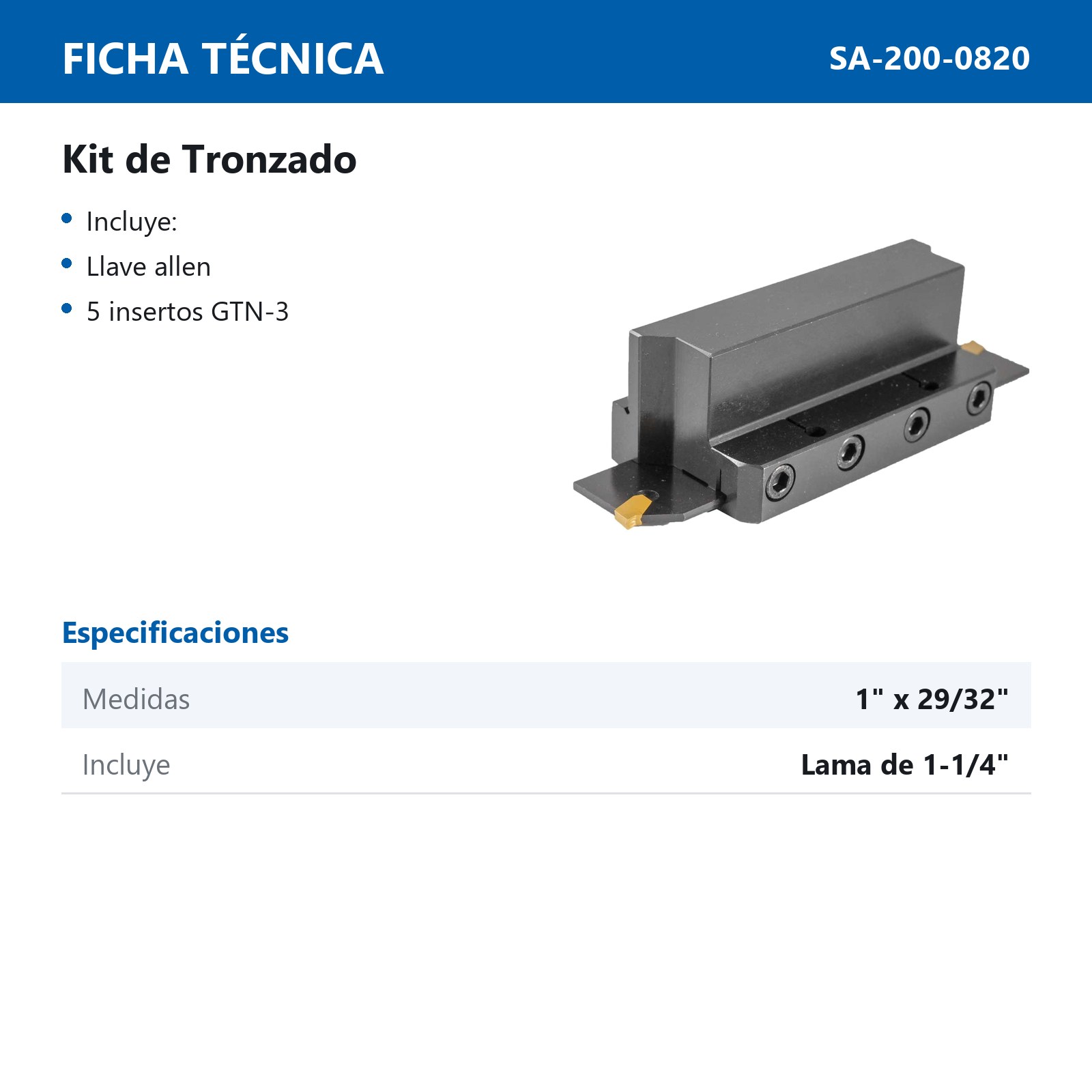 KIT TRONZADO DE 1" - Imagen 3