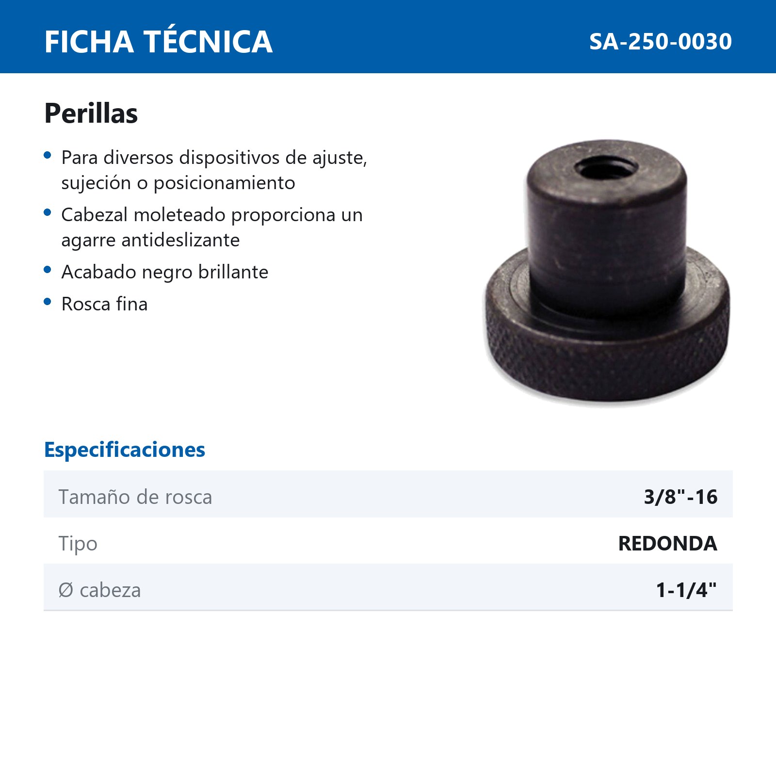 PERILLAS 3/8"-16 - Imagen 2