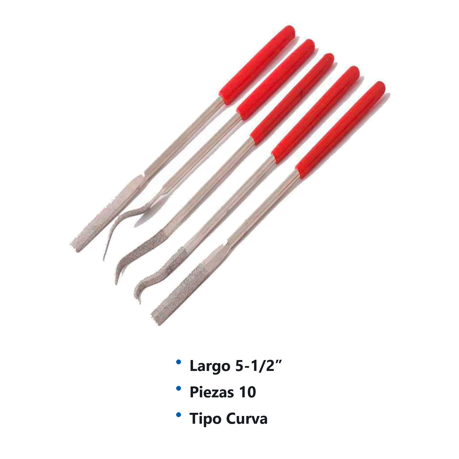 LIMAS DIAMANTADAS CURVAS 5-1/2" JGO.10PZ - Imagen 2