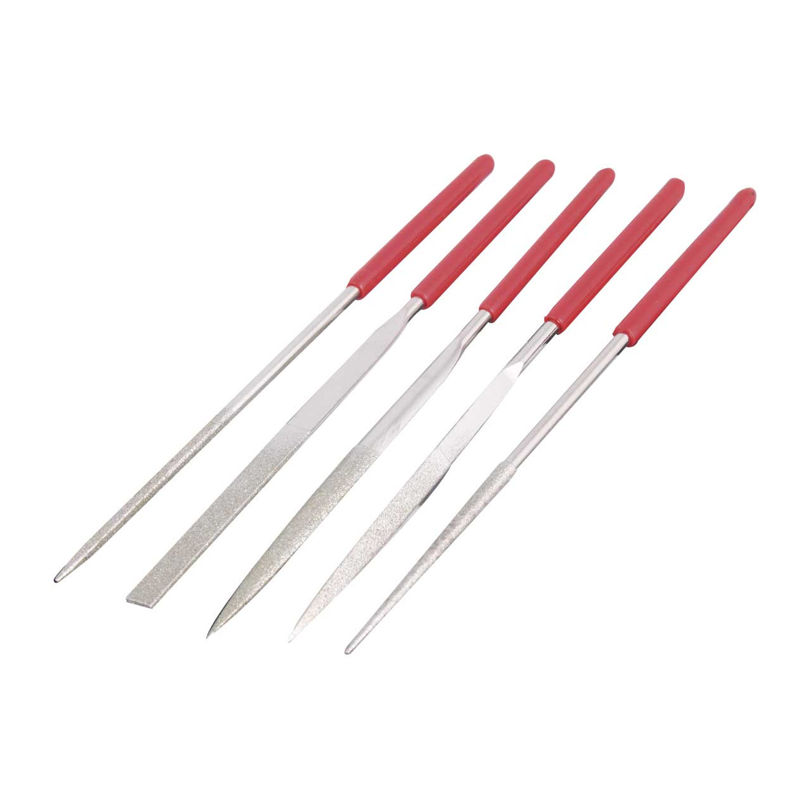Juego de 5 Limas Diamantadas Rectas 7" Weston