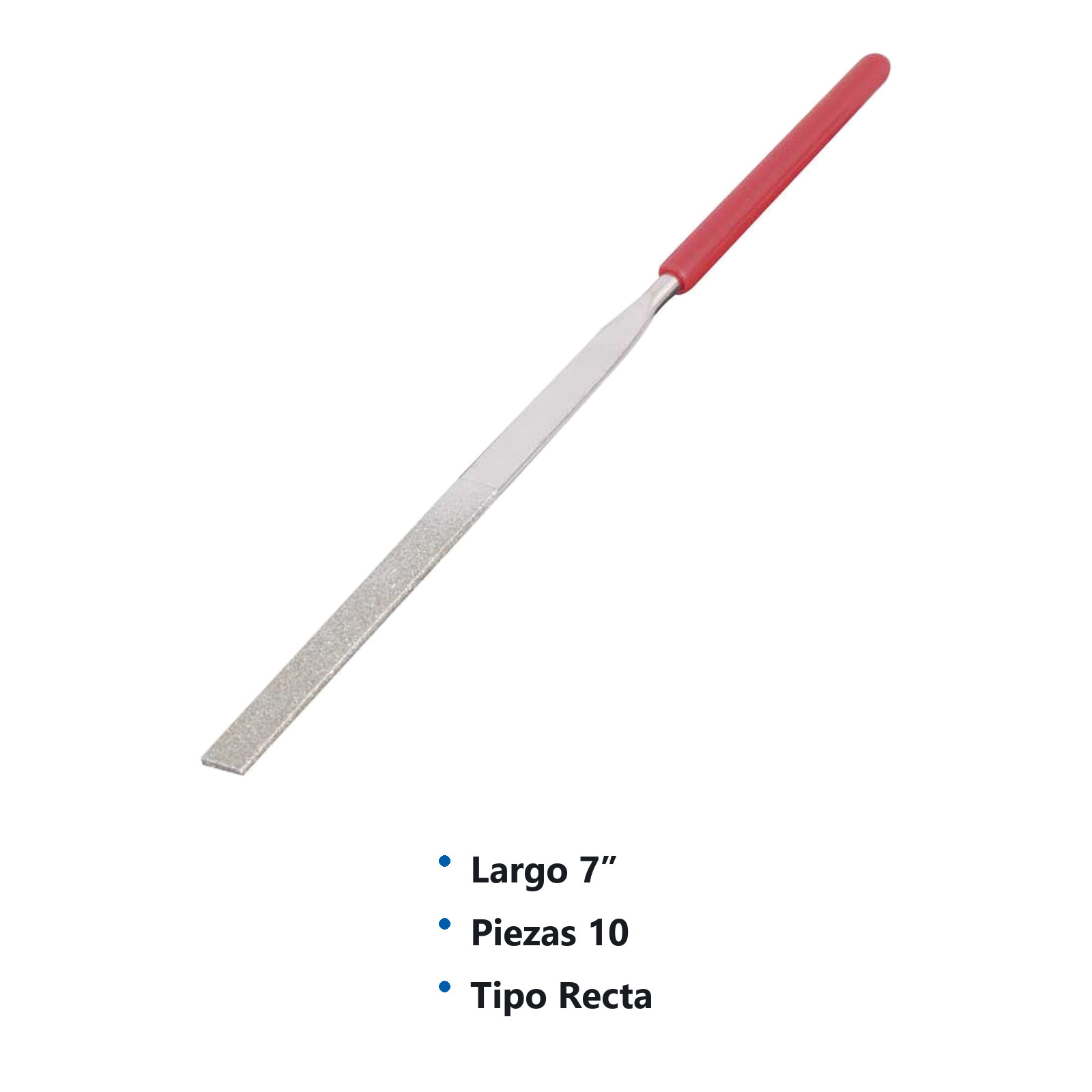 LIMA DIAMANTADA RECTAS 7" JGO. 10 PZS - Imagen 2