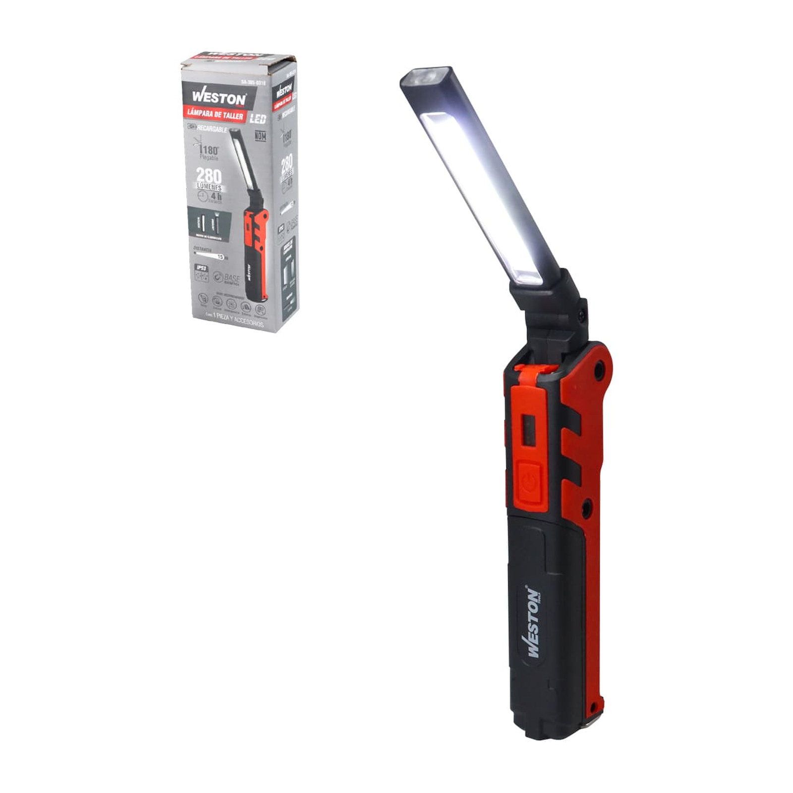 Lámpara de Taller Recargable LED 280 Lm Weston