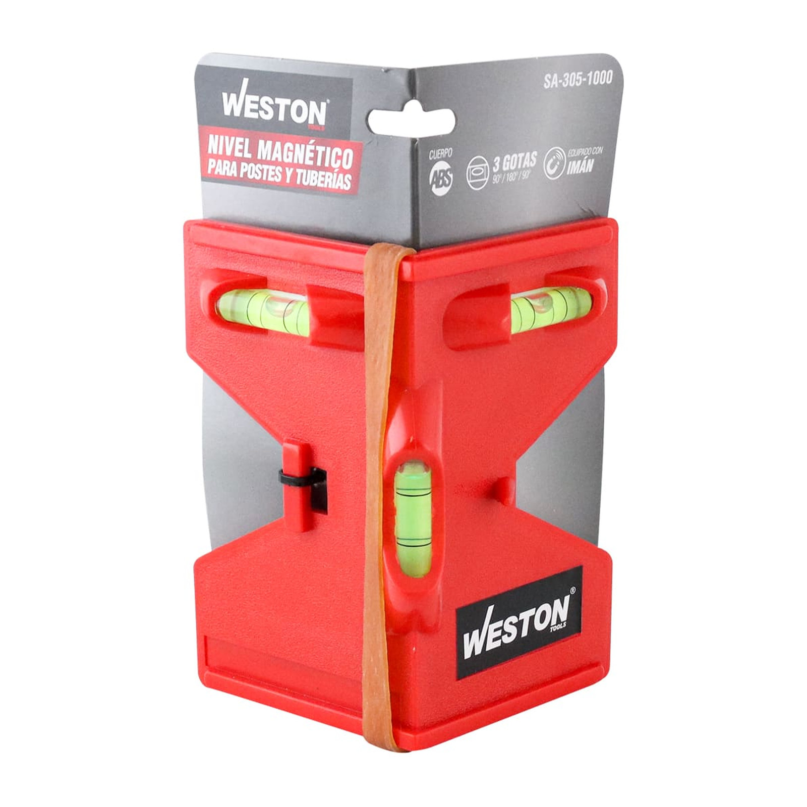NIVEL MAGNETICO PARA POSTES Y TUBERIAS CUERPO ABS (CAJA C/10 PZAS - PRECIO X PIEZA) - Imagen 4