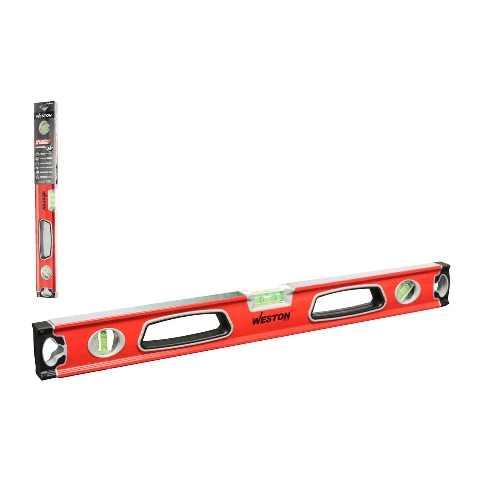 Nivel Profesional Magnético de Aluminio 24" Weston