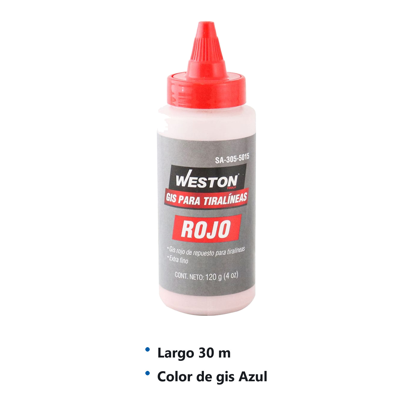 TIRALINEAS CON GIS ROJO CUERPO ABS - Imagen 3