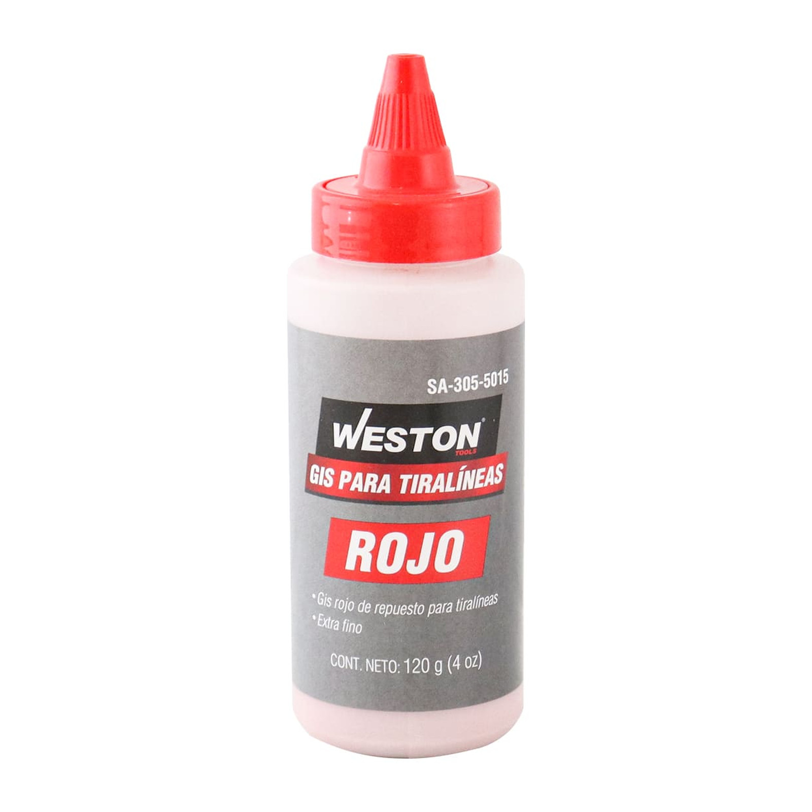 Gis Rojo para Tiralineas 120 g (4 oz) Weston